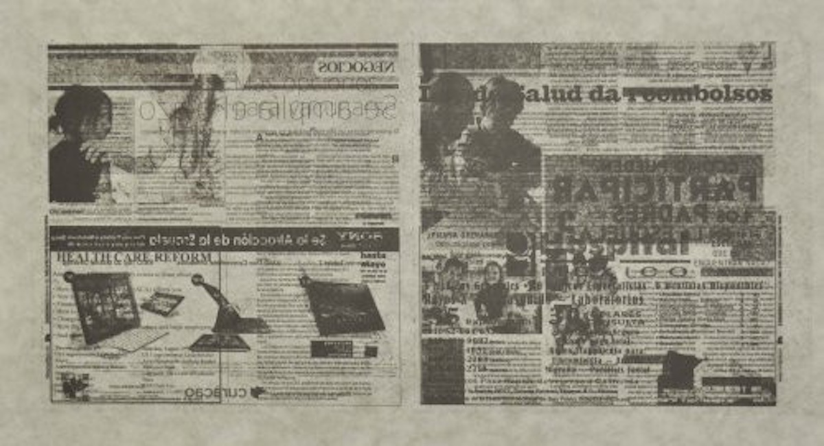 Jacob Kassay – Untitled 8/8 (La Opinión), 2013 – Litografía