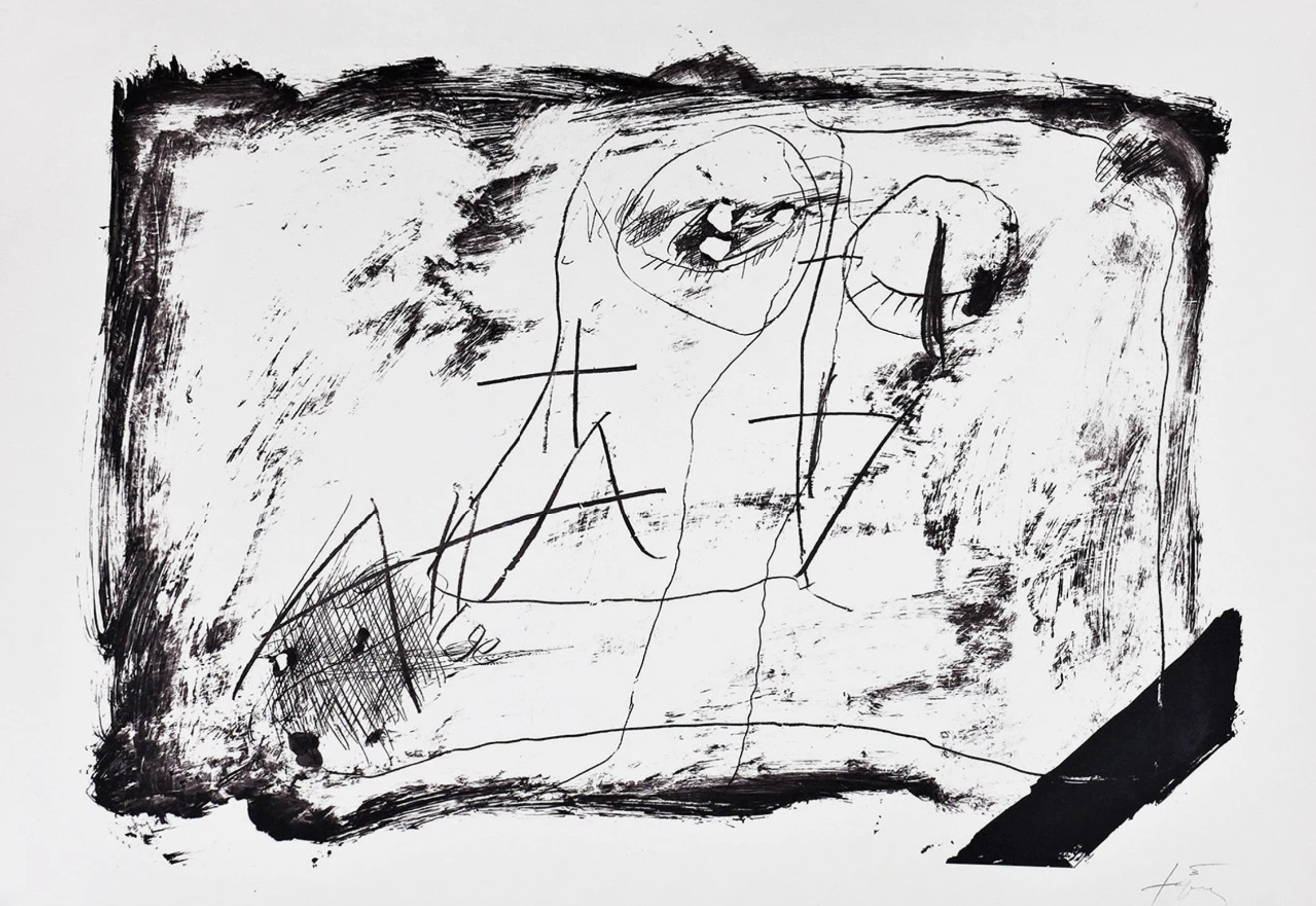 Antoni Tapies – Llambrec-11, 1975 – Lithographie