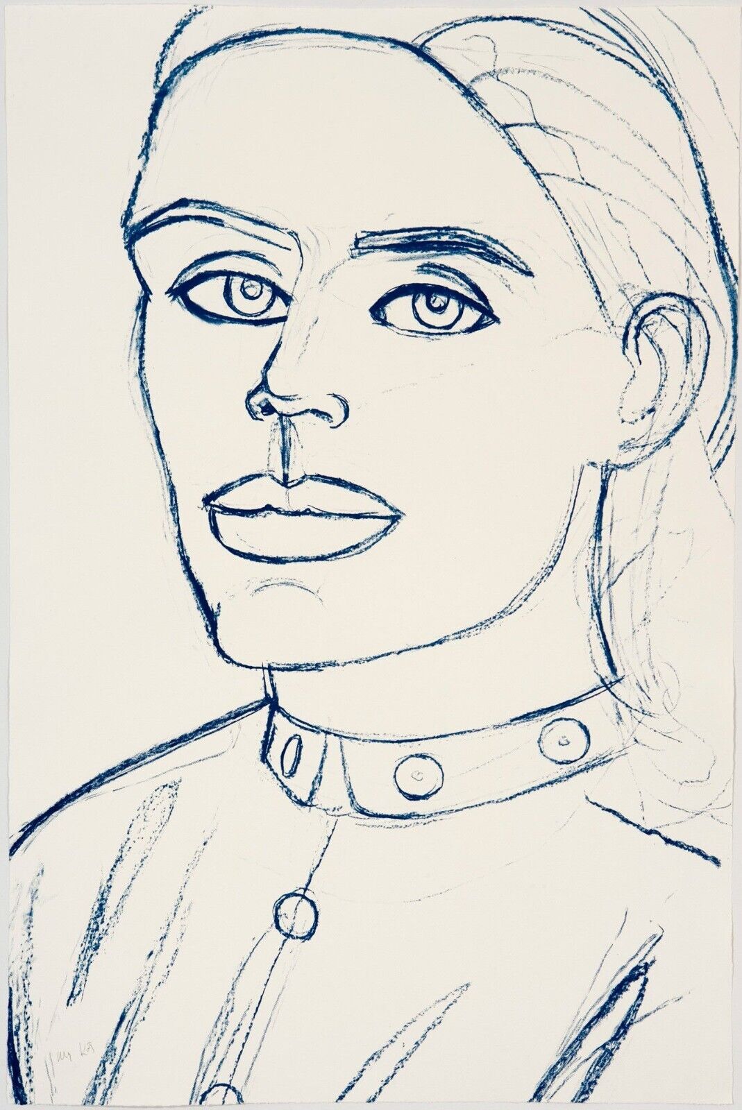 Alex Katz – Kate, 2006 – Cyanotype