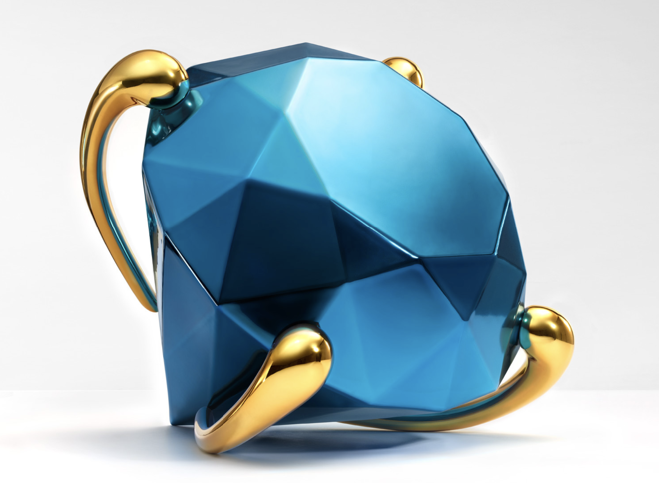 Jeff Koons – Diamond (Blue), 2023 – Porselein