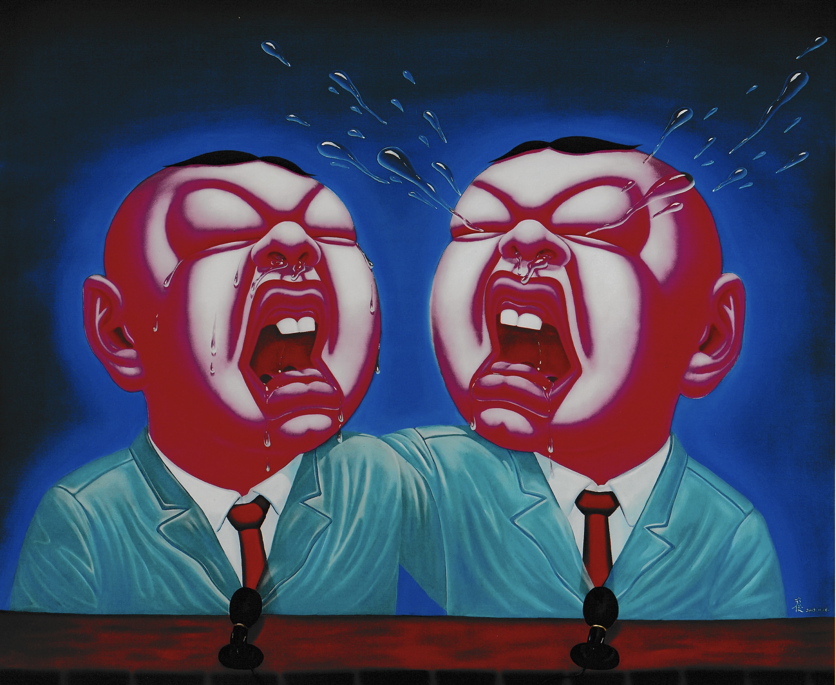 Yin Jun – Crying Series - Brothers, 2013 – Oil on canvas