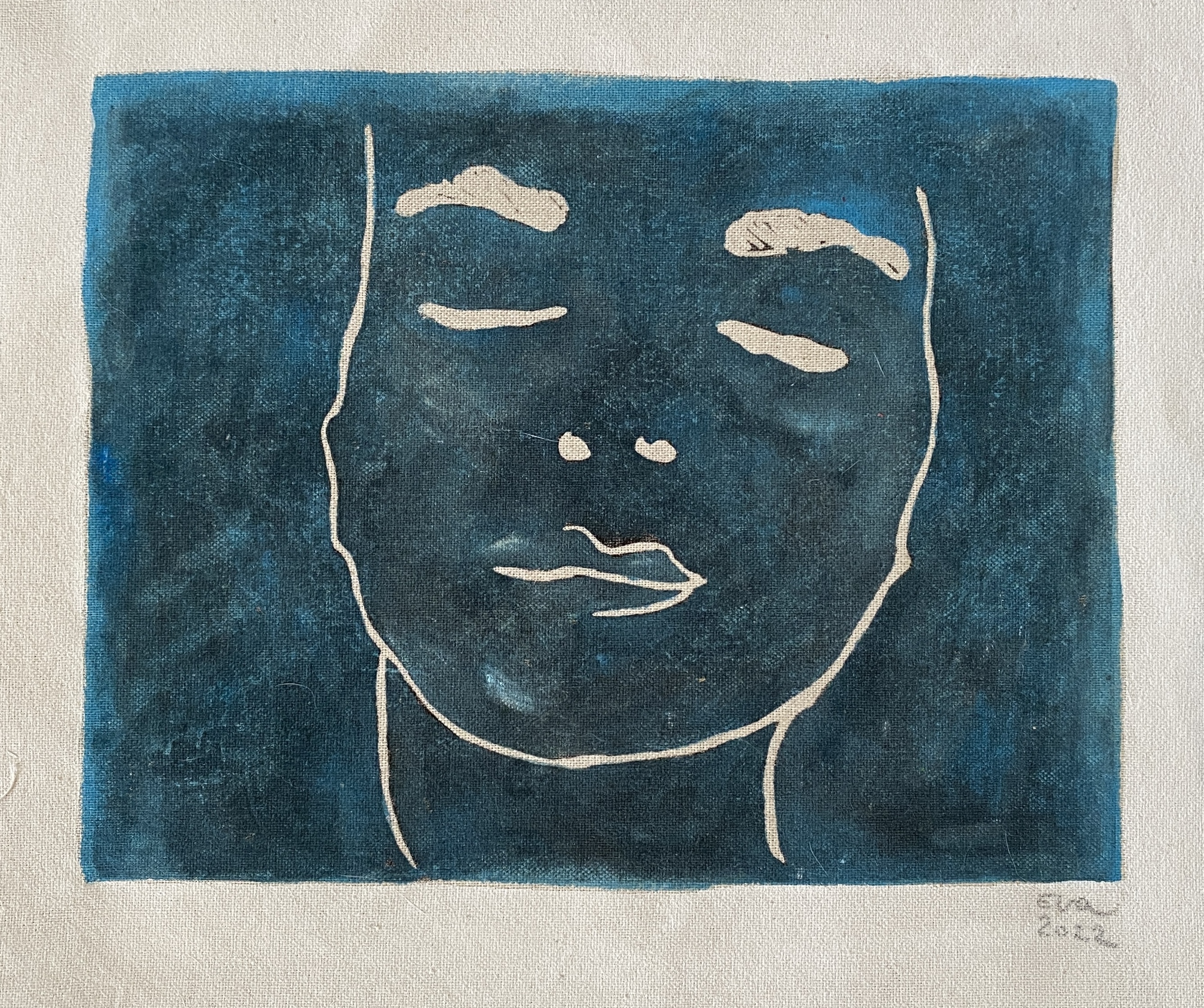 Eva Claessens – Petit Câlin II, 2023 – Linolschnitt