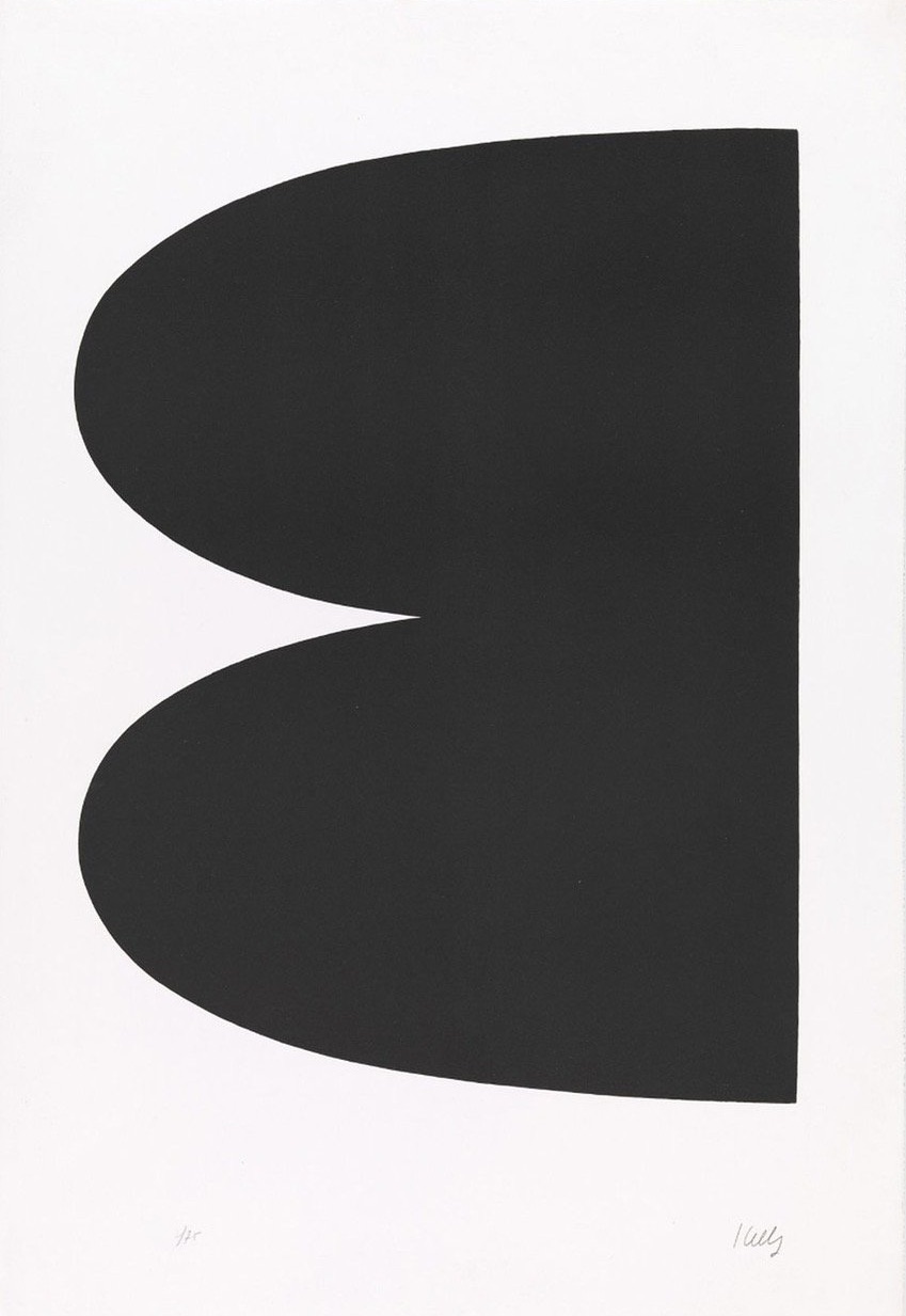 Ellsworth Kelly – Black (Noir), 1964-65 – Lithograph