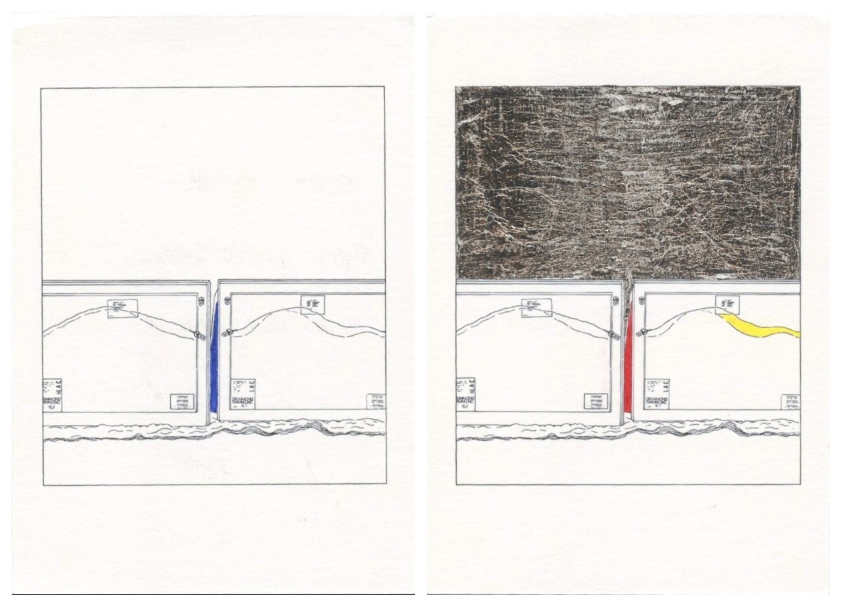 Louise Lawler – Twice Untitled (Traced and Painted), 2019 – Técnica mixta