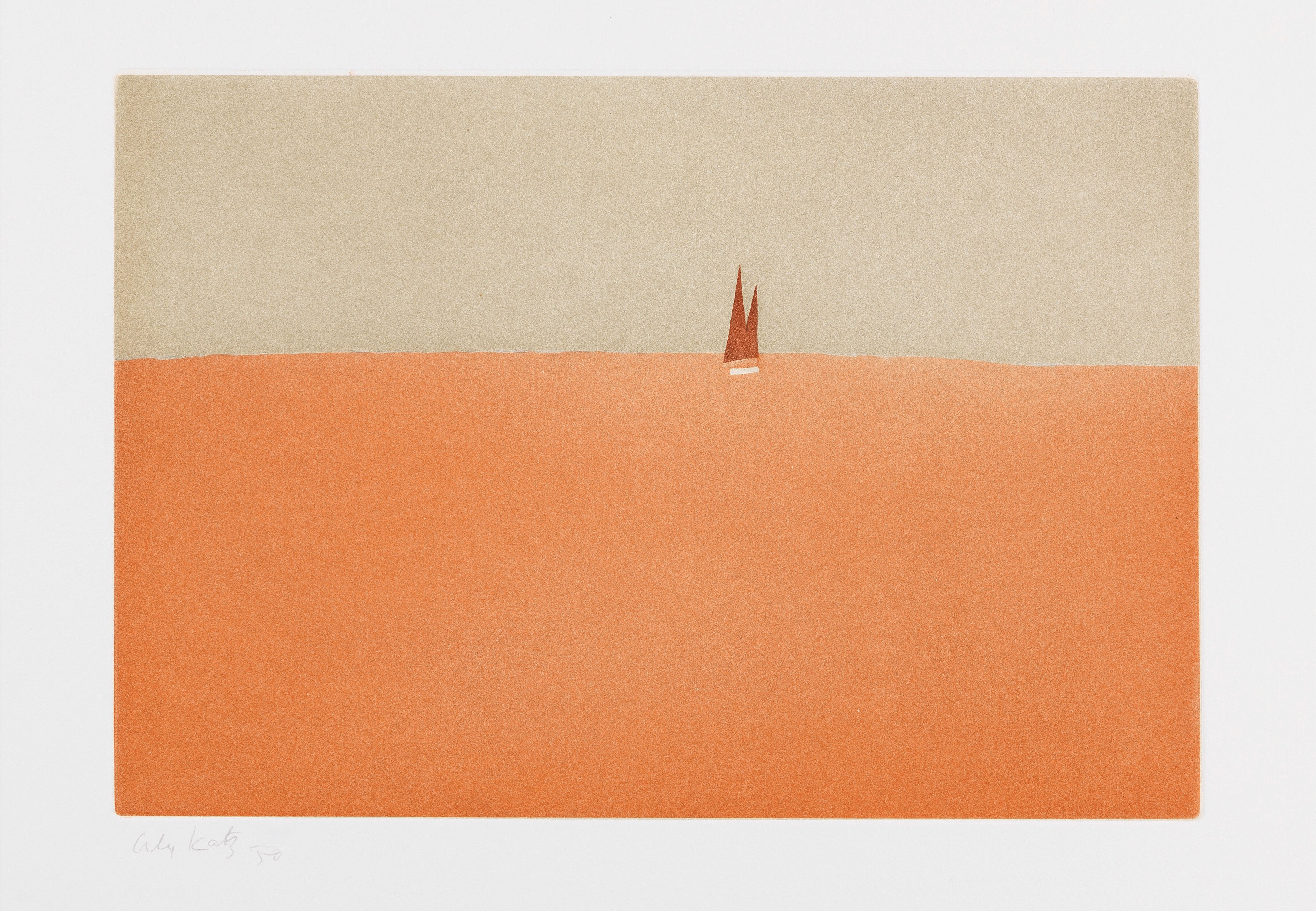 Alex Katz – Red Sails, 2008 – Aquatint