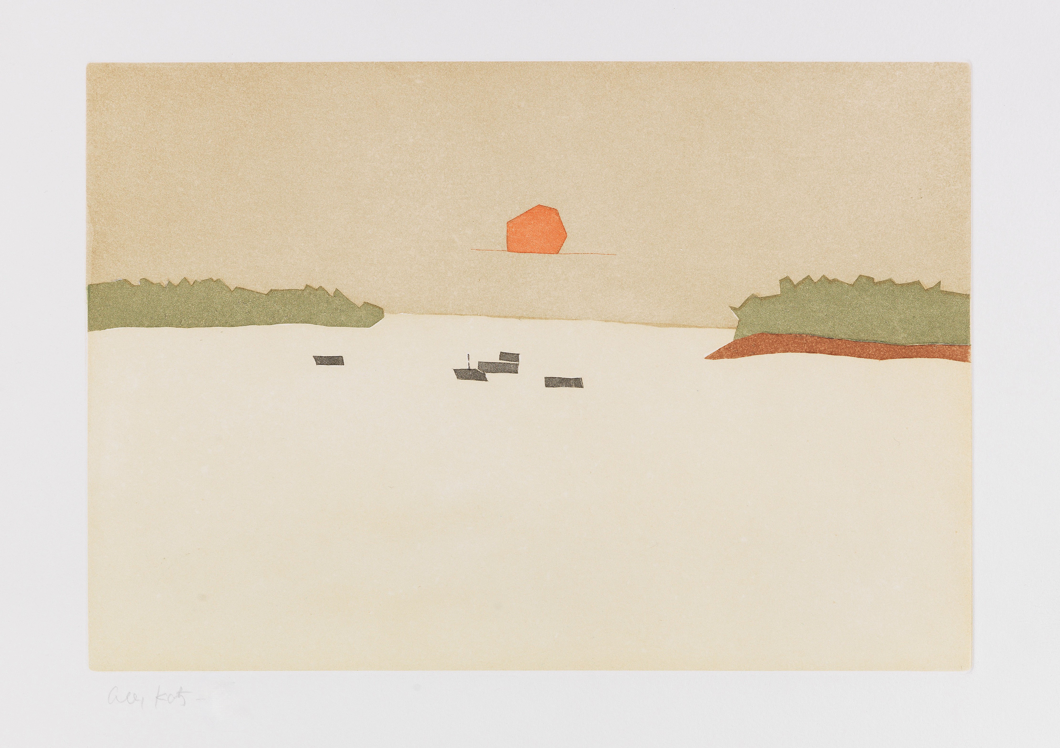 Alex Katz – Sunset Cove, 2008 – Aquatint
