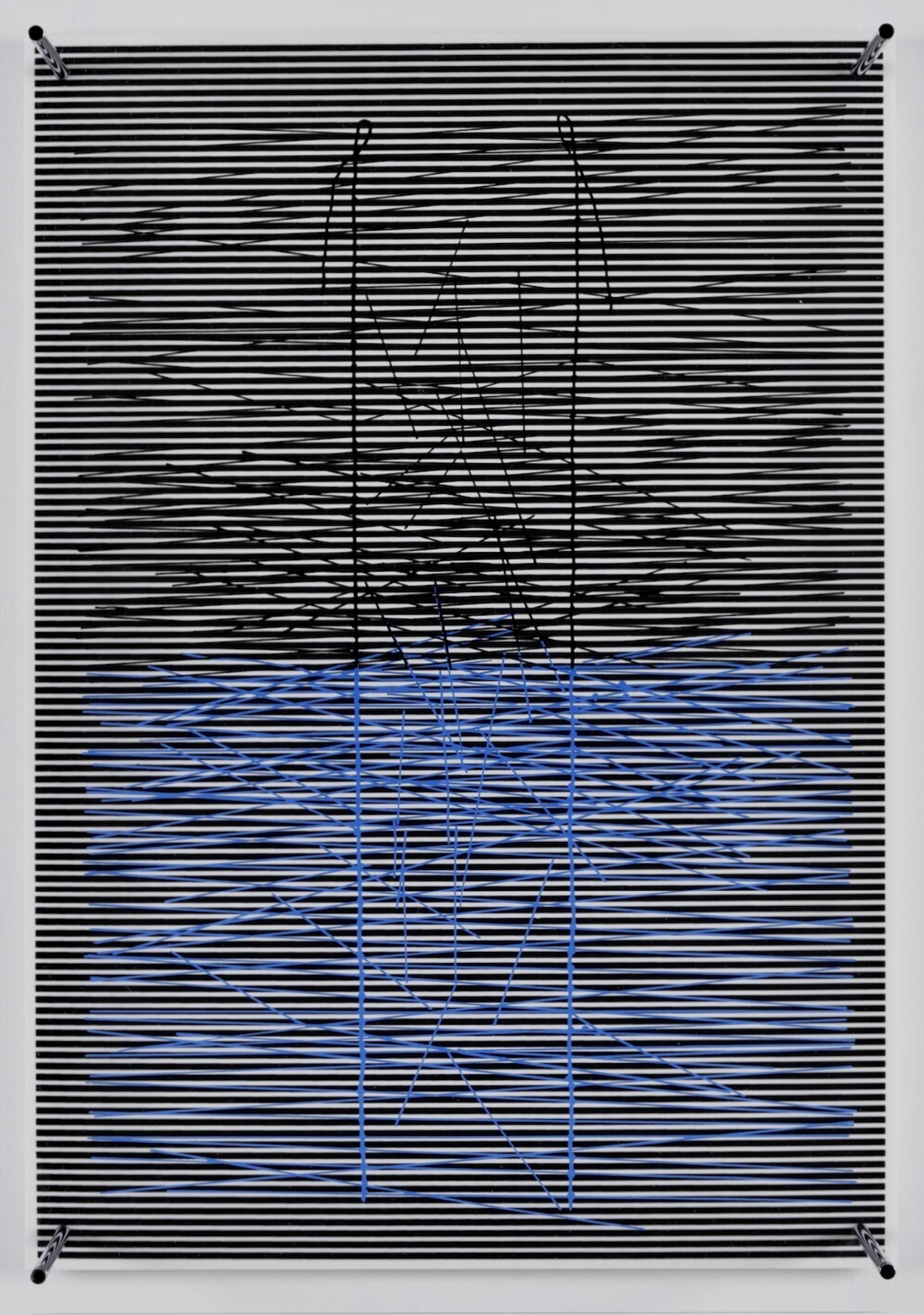 Rafael Jesus Soto – La Escalera Azul, 1979 – Mischtechnik