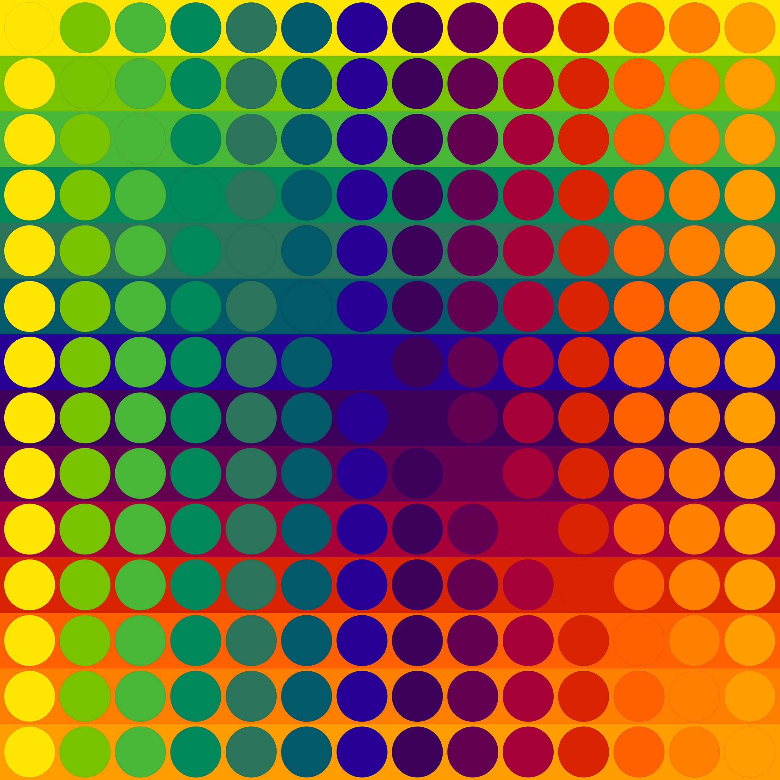 Julio Le Parc – Color Secuencia 1, 2024 – Litografía