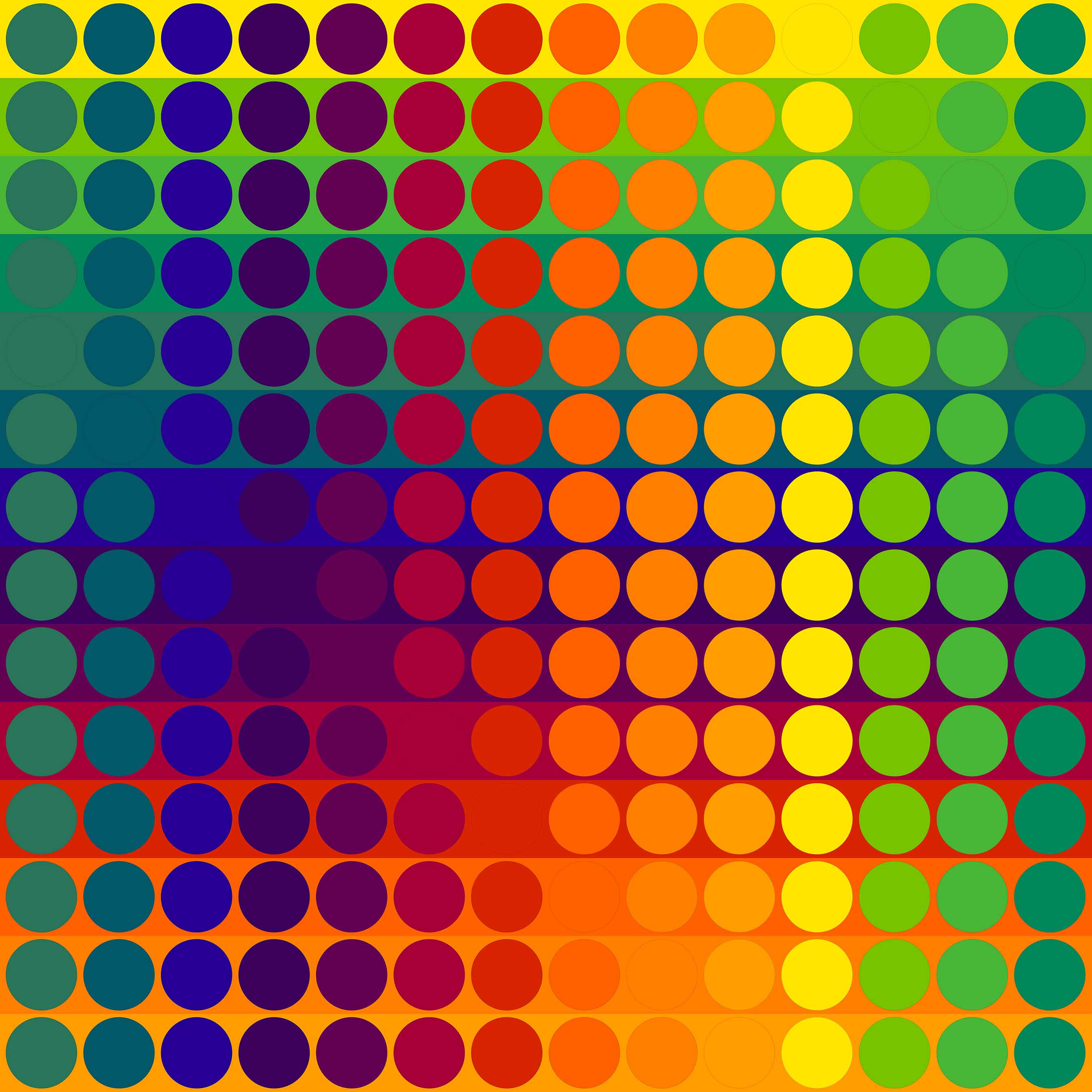 Julio Le Parc – Color Secuencia 3, 2024 – Lithographie