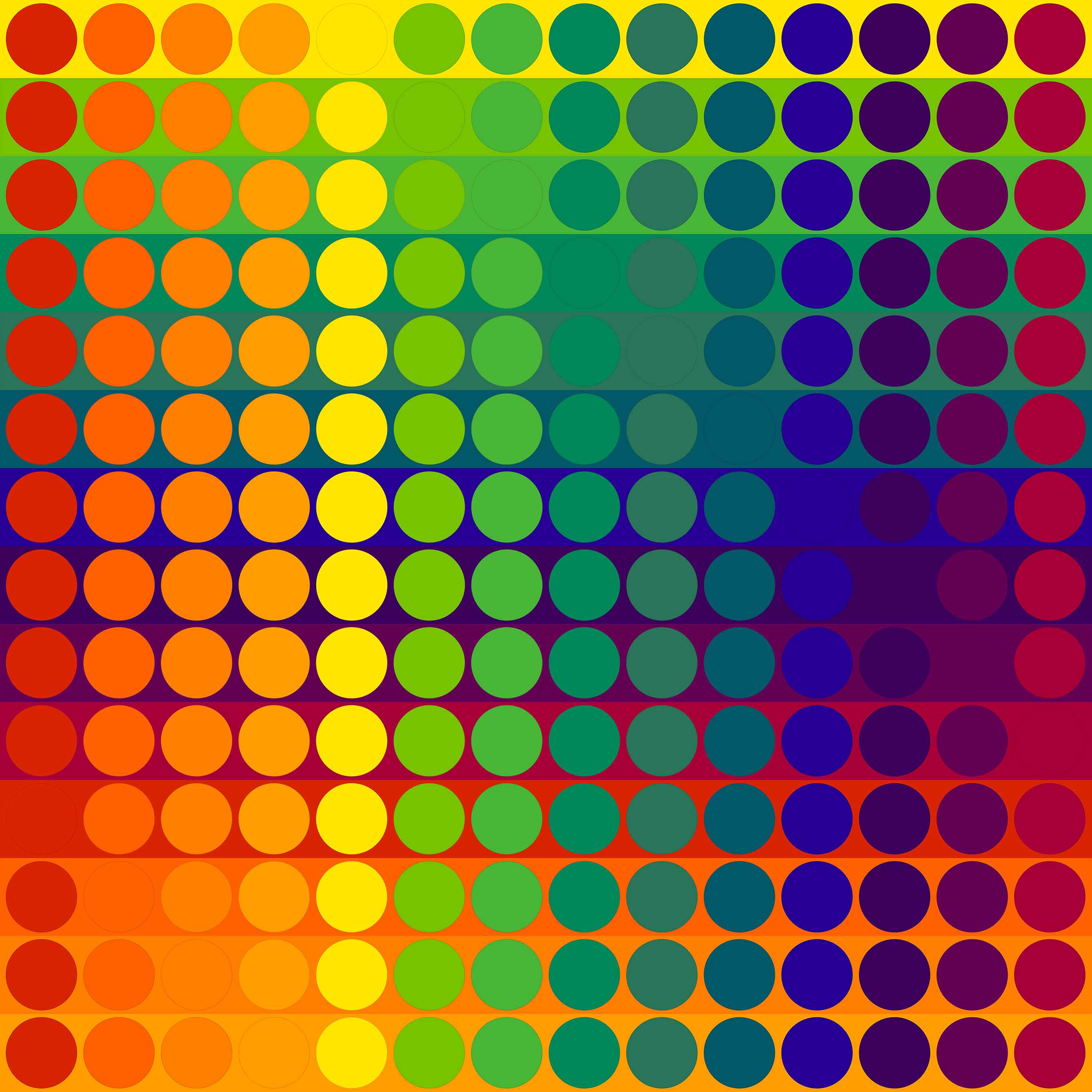 Julio Le Parc – Color Secuencia 6, 2024 – Lithographie