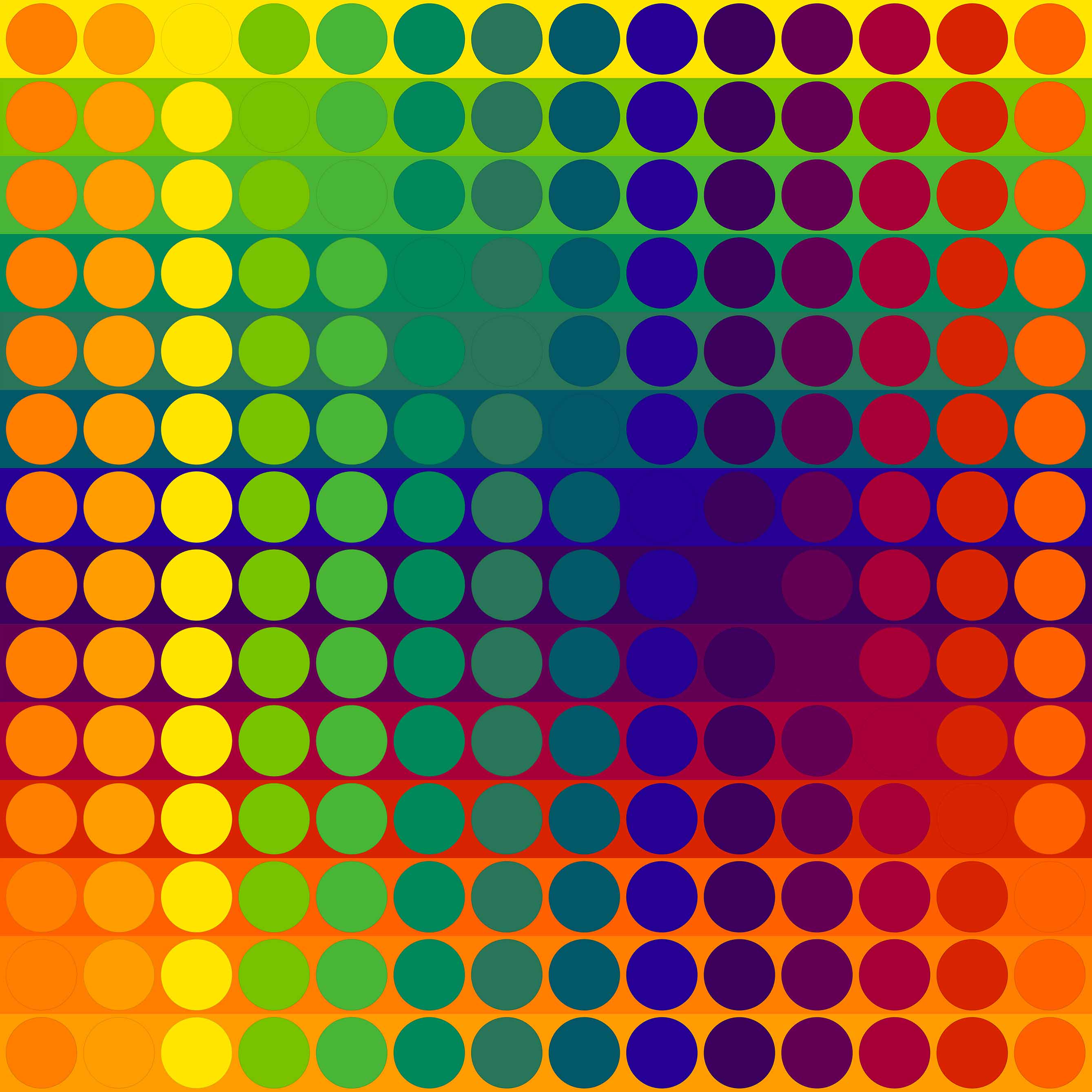Julio Le Parc – Color Secuencia 7, 2024 – Lithographie