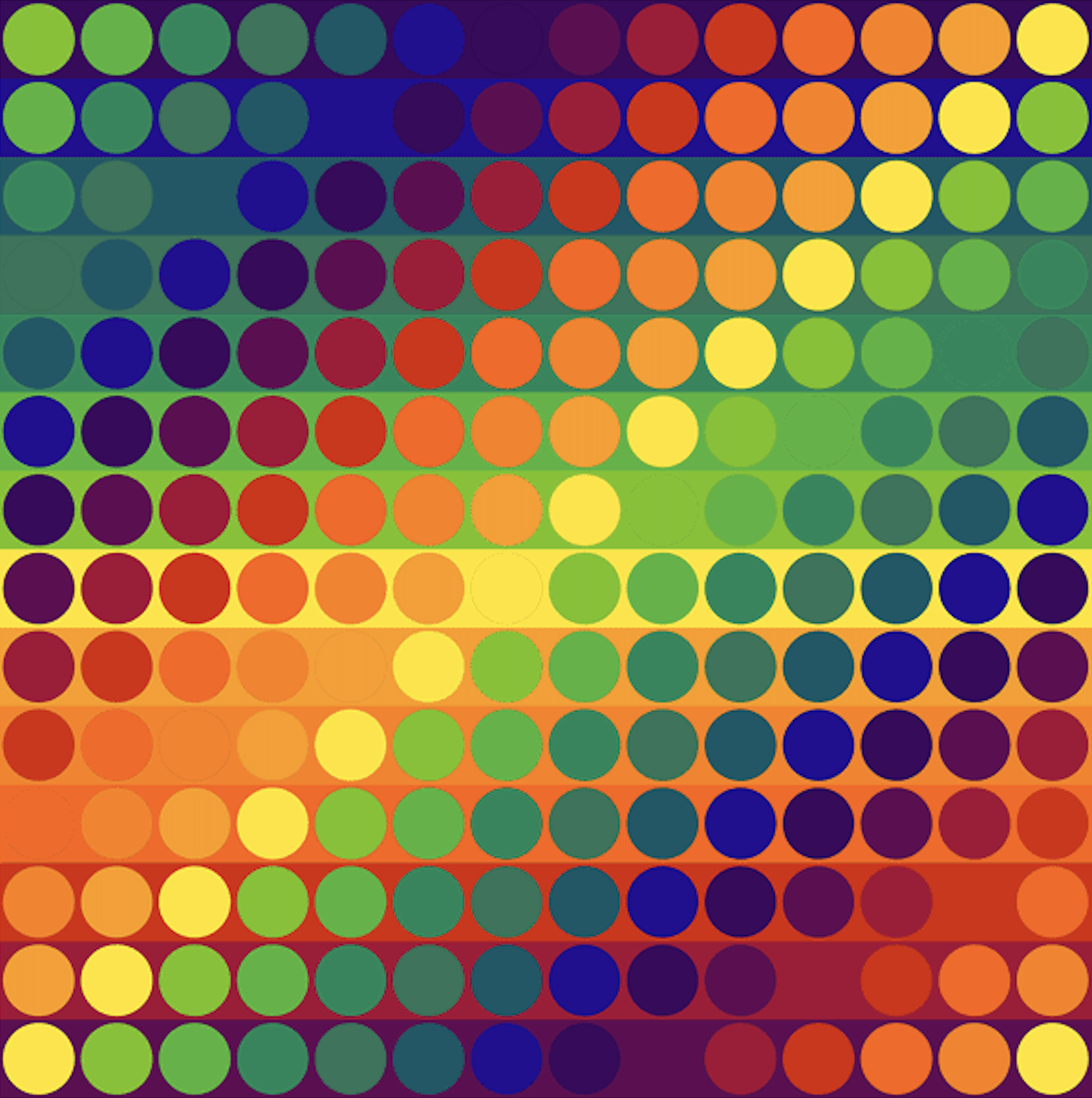 Julio Le Parc – Color Secuencia 9, 2024 – Lithographie