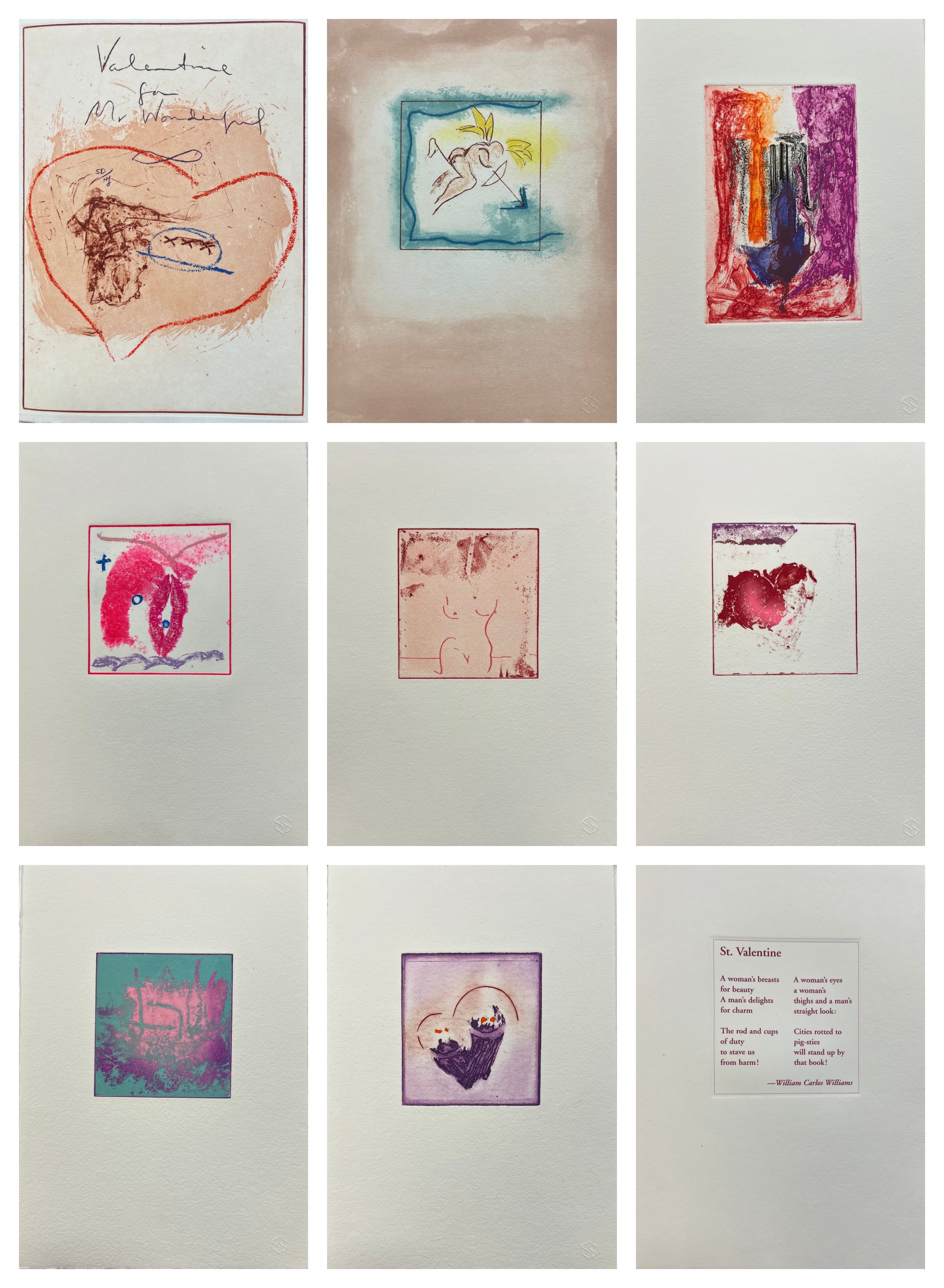 Helen Frankenthaler – Valentine for Mr. Wonderful (book), 1995 – Intaglio