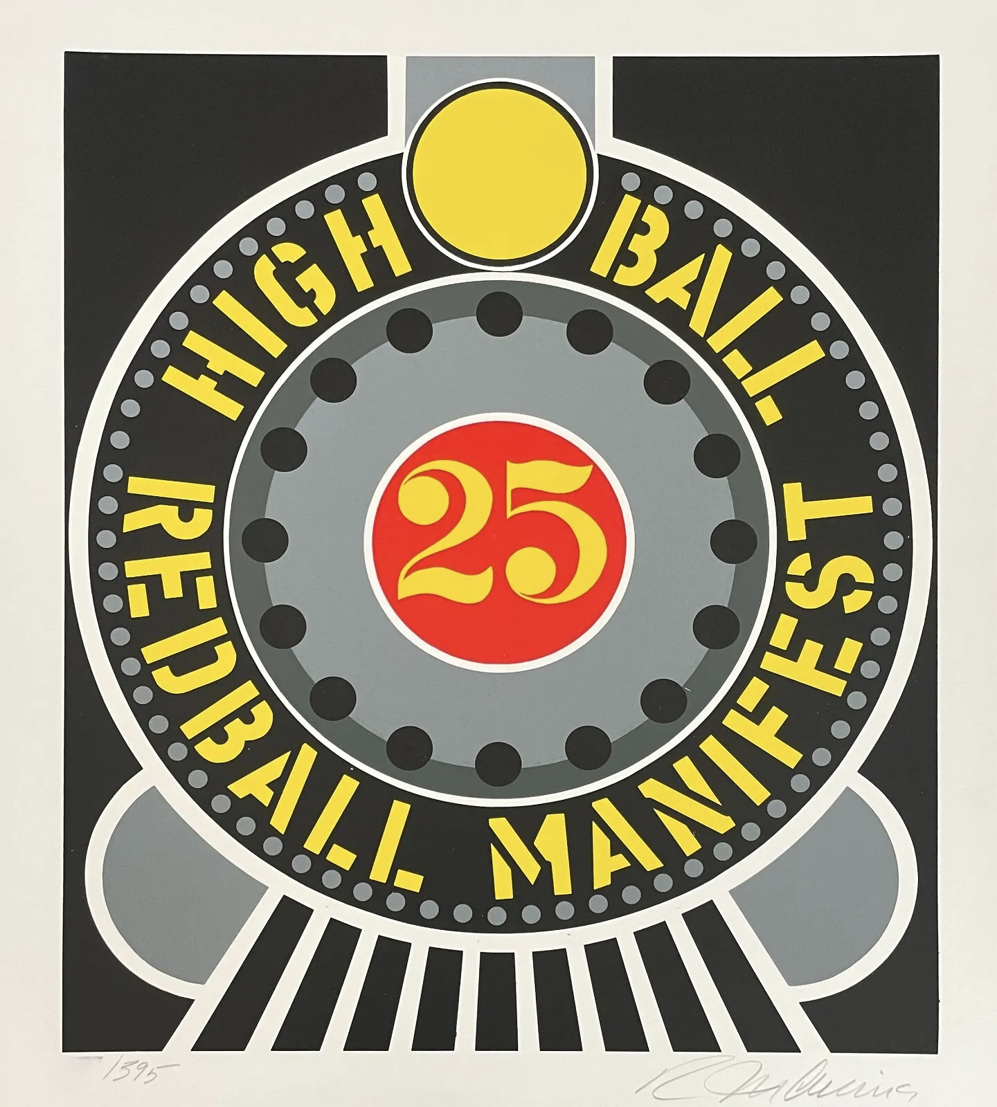 Robert Indiana – High Ball Redball Manifest, 1968 – Serigrafía