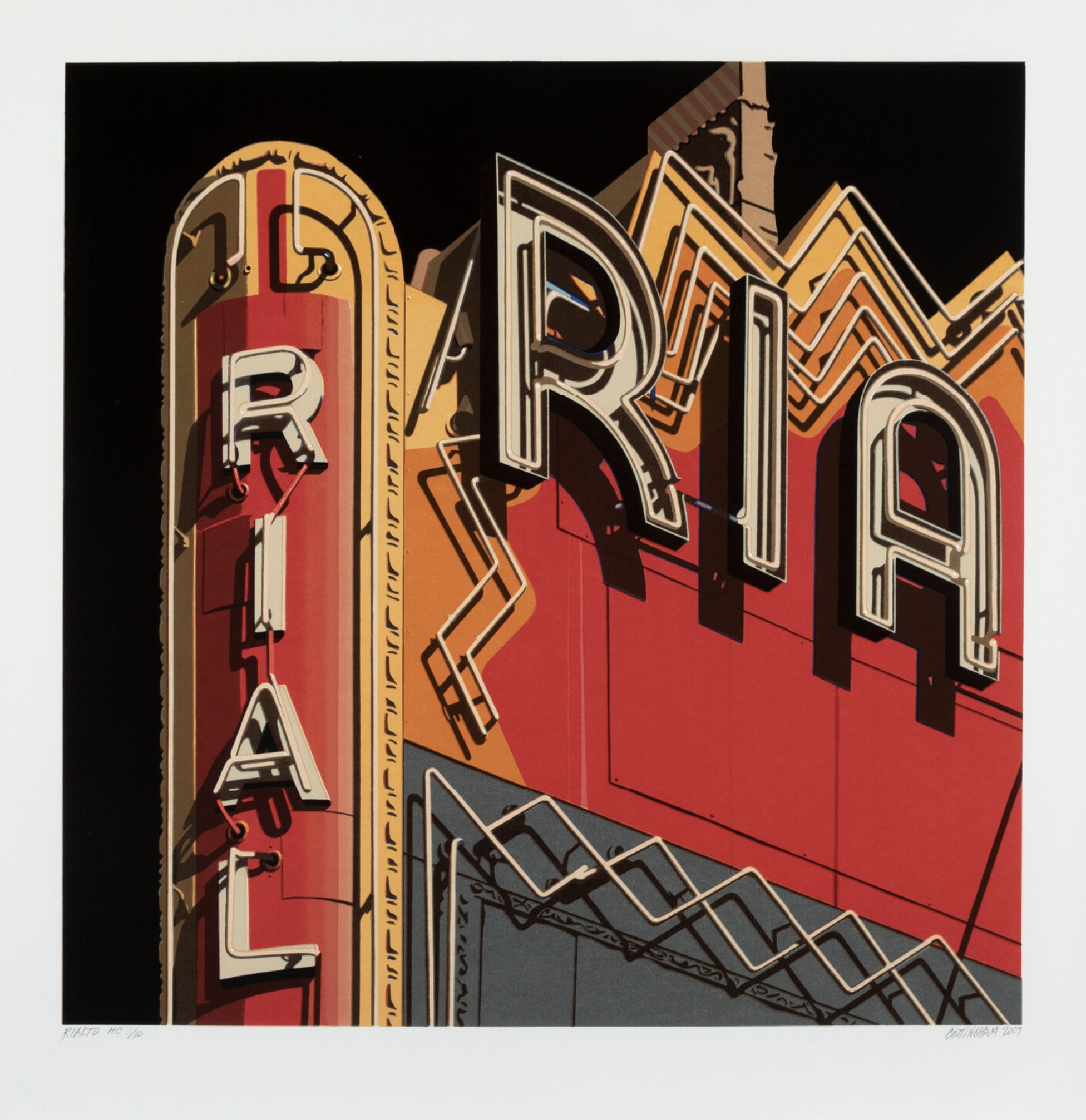 Robert Cottingham – Rialto, 2009 – Siebdruck