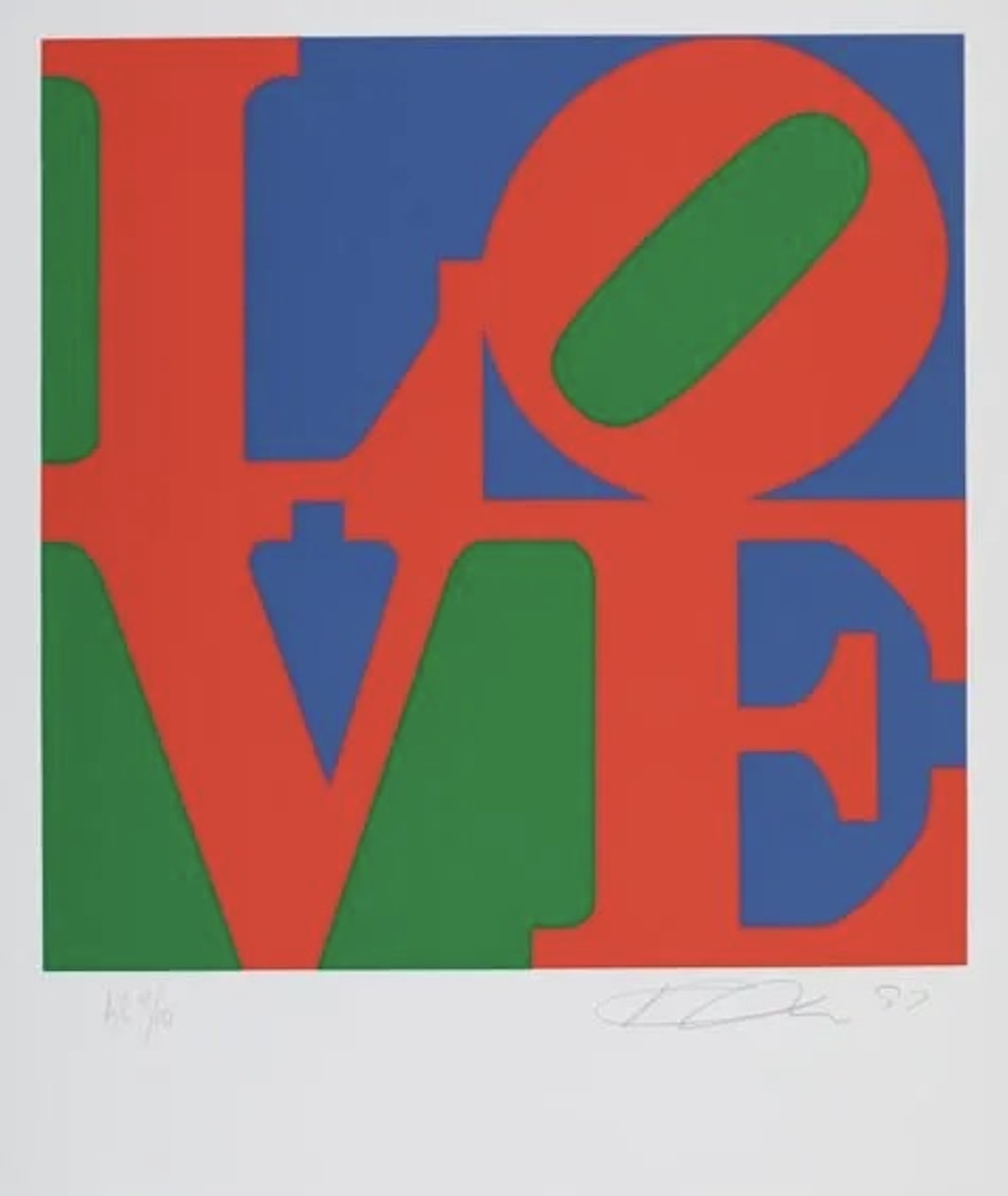 Indiana, Robert | Love, 1996 — available on Composition Gallery