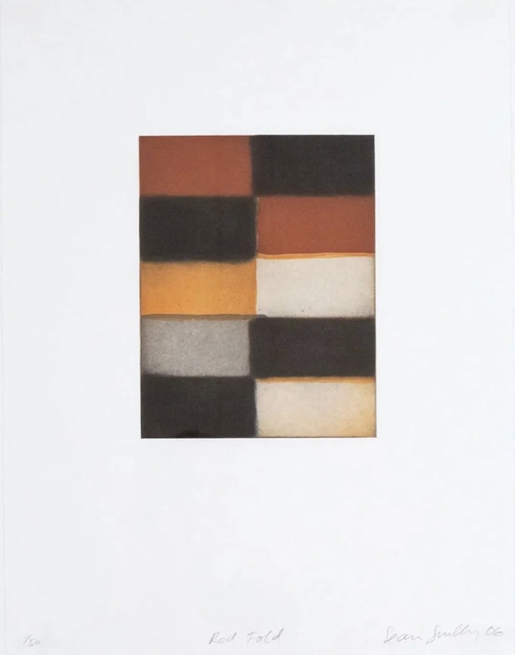 Sean Scully – Red Fold, 2006 – Aquatinta