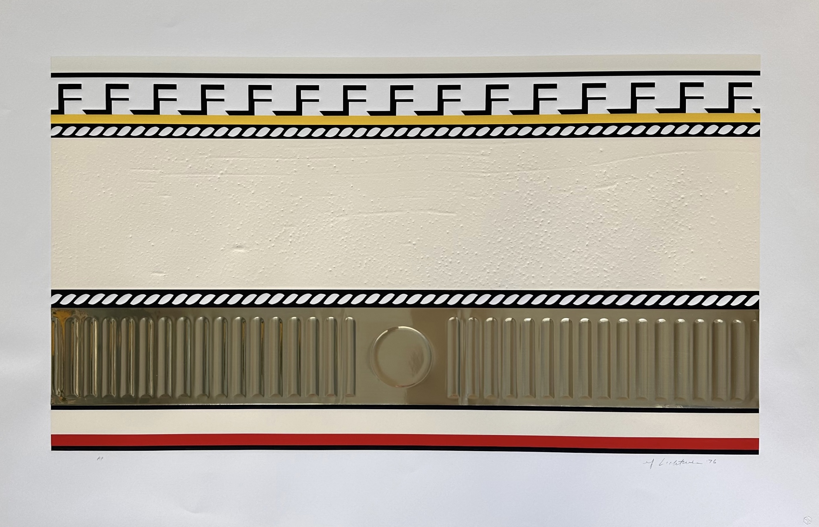 Roy Lichtenstein – Entablature I (138), 1976 – Collage