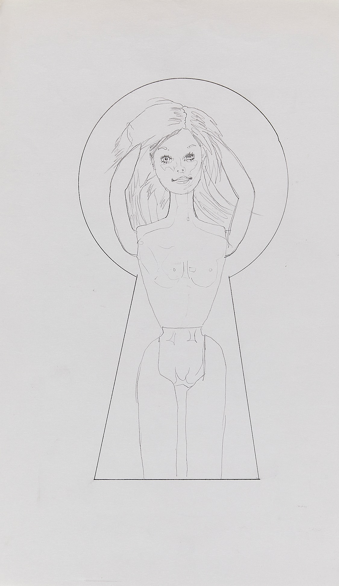 Mel Ramos – Peek a Boo Barbie, 1995 – Bleistift