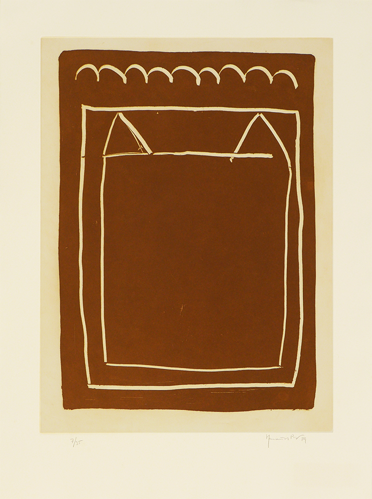 Joan Hernandez Pijuan – La casa desde la que se divisa el campo IV, 1989 – Gravure à l'eau-forte