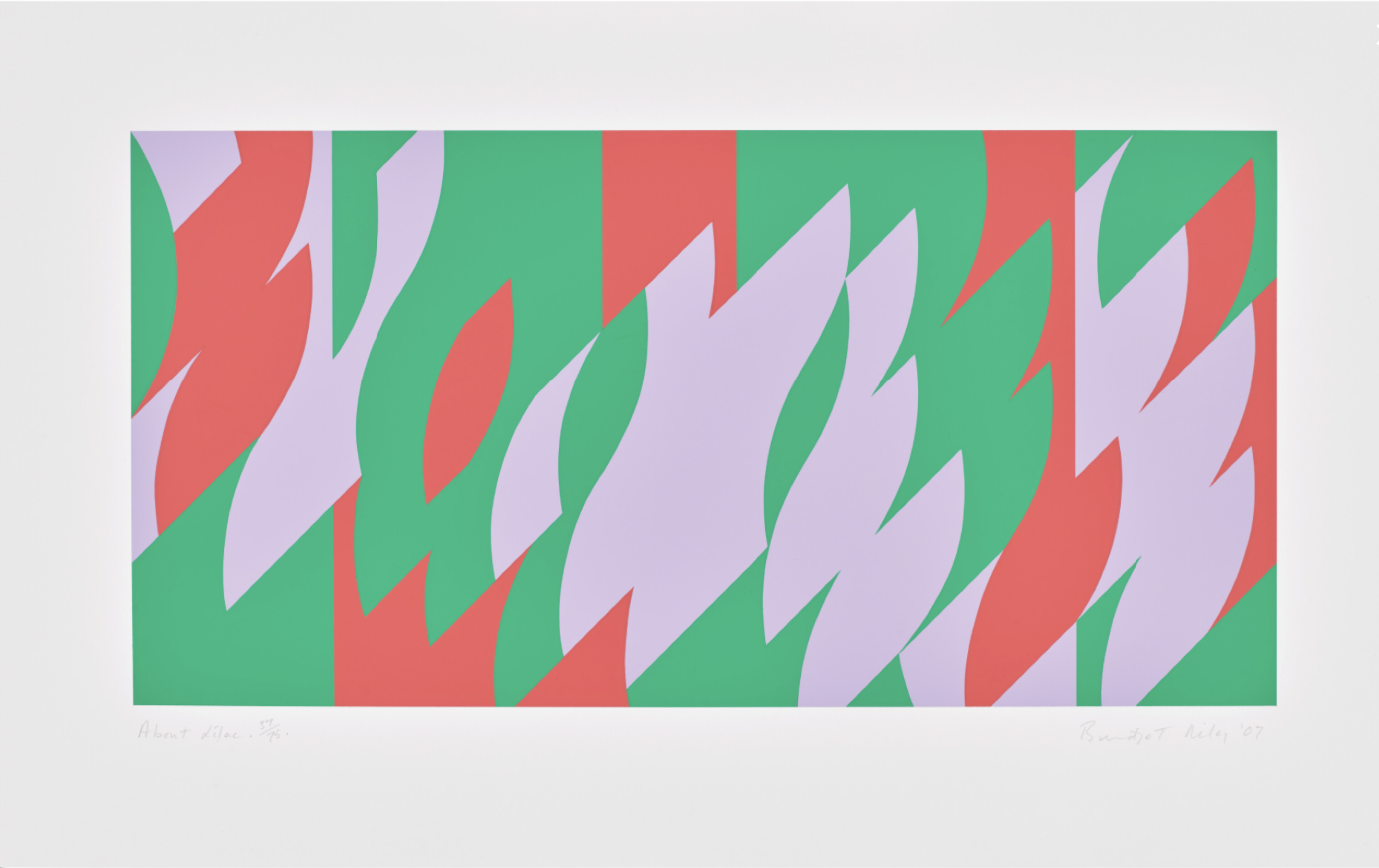 Bridget Riley – About Lilac, 2007 – Screen-print