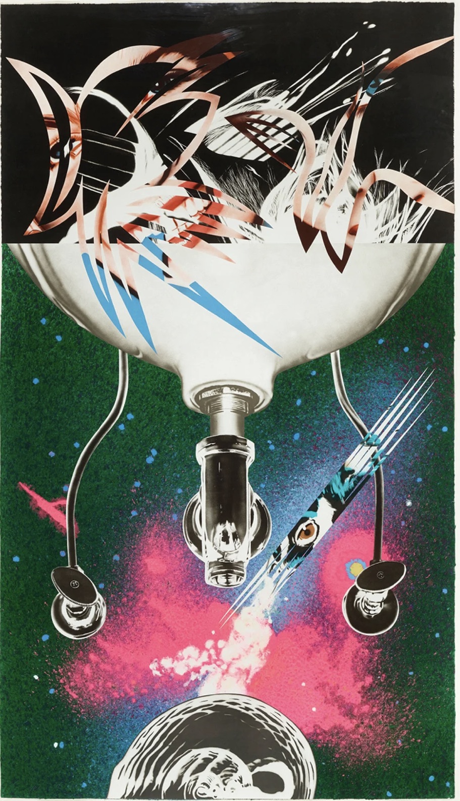 James Rosenquist – Where the Water goes (from the Welcome to the water planet), 1989 – Collage