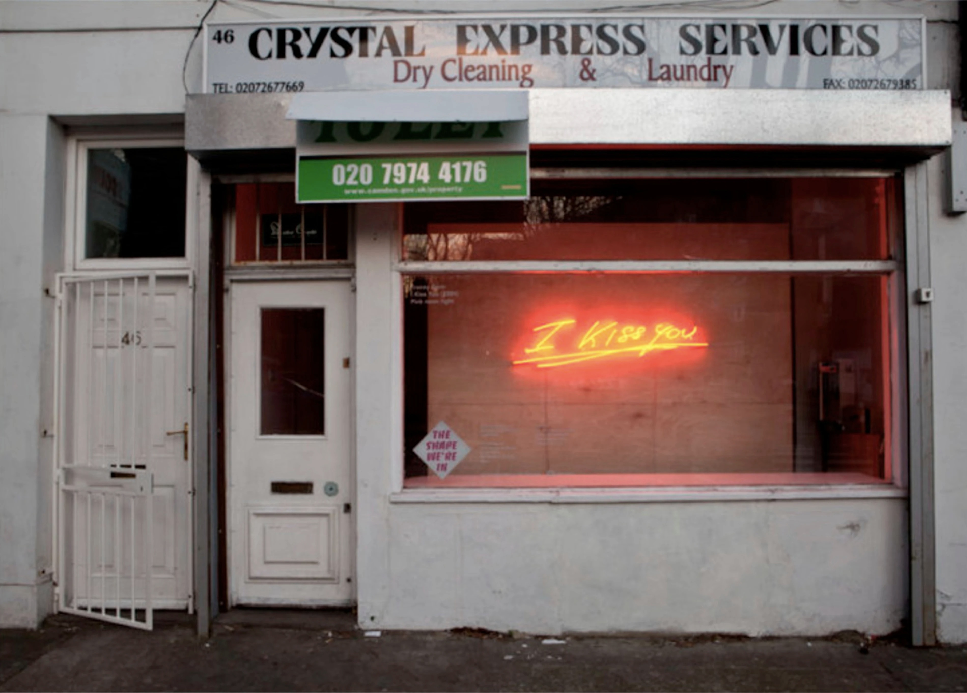 Tracey Emin – I Kiss You (Kentish Town), 2015 – C-print