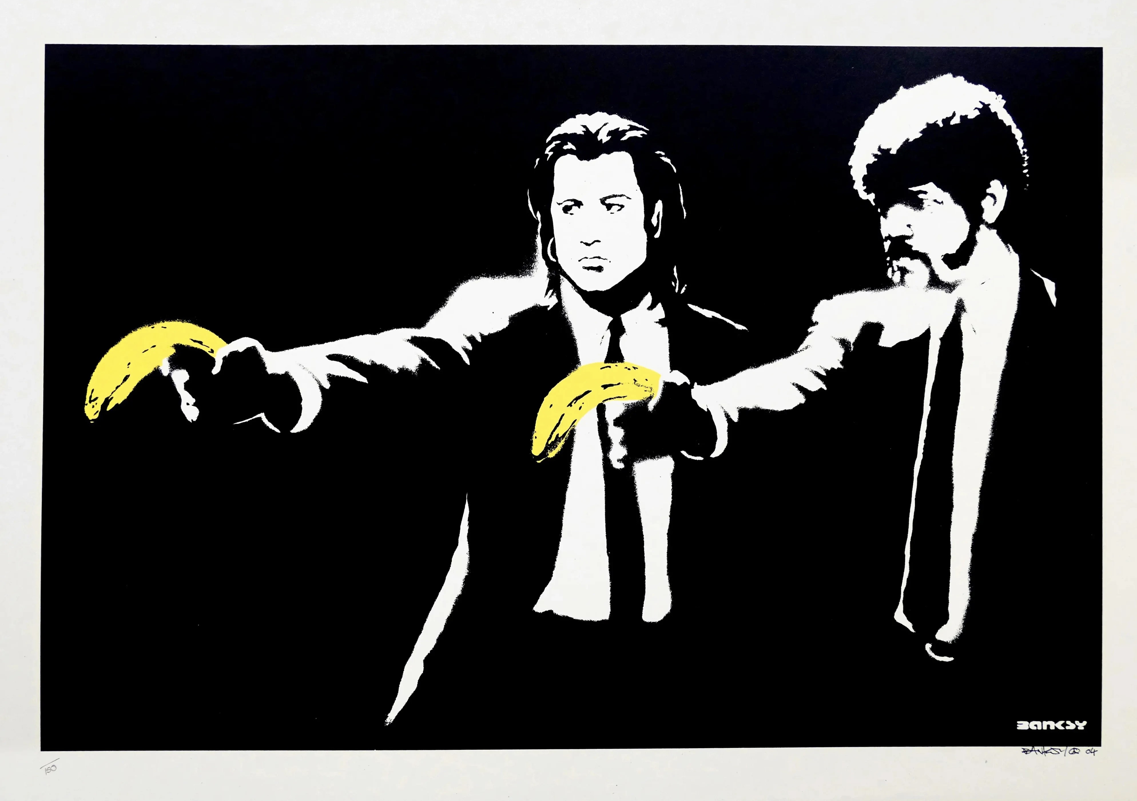 Banksy – Pulp Fiction (unsigned), 2004 – Screen-print