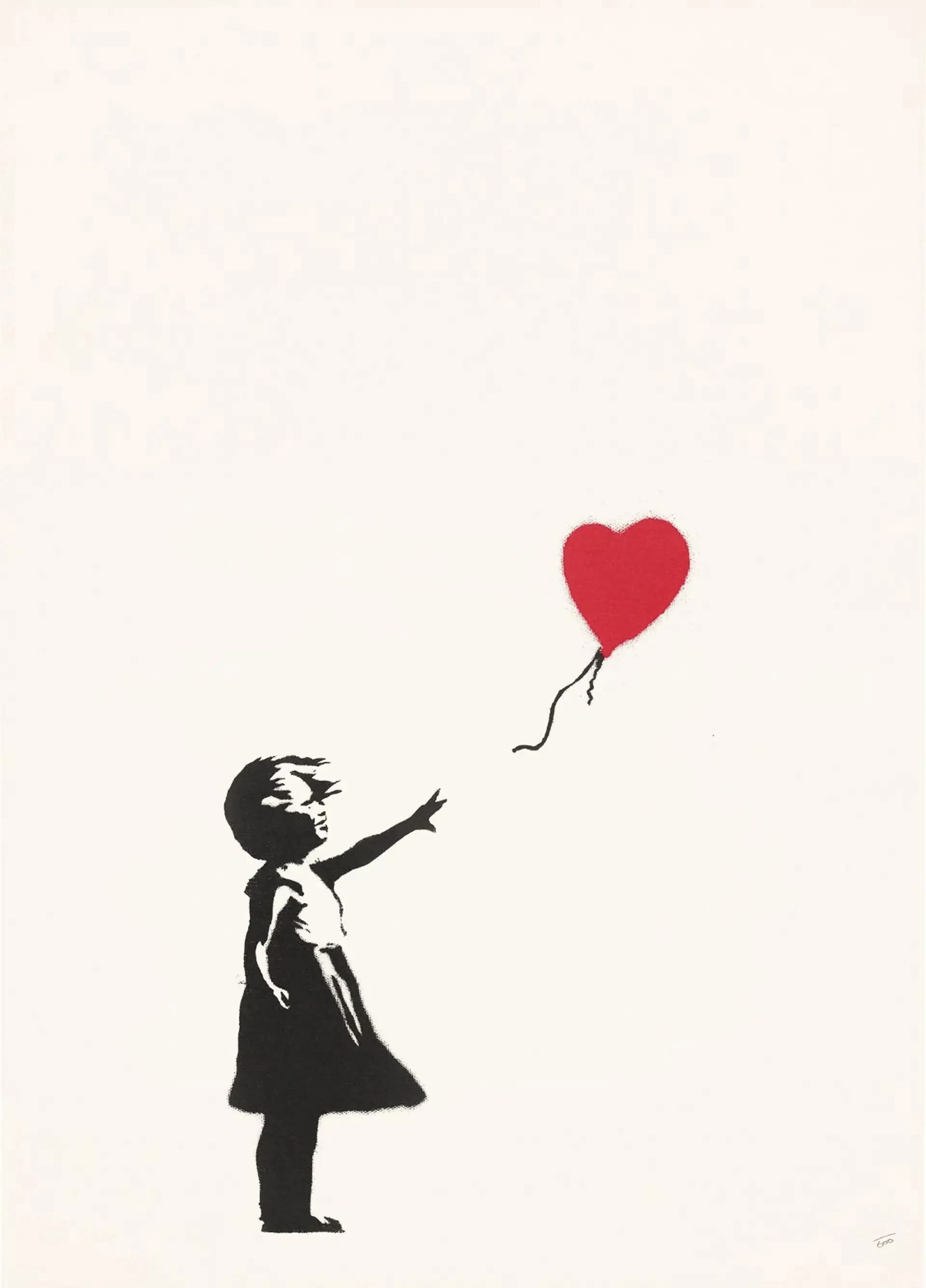 Banksy – Girl With A Balloon (unsigned), 2004 – Screen-print
