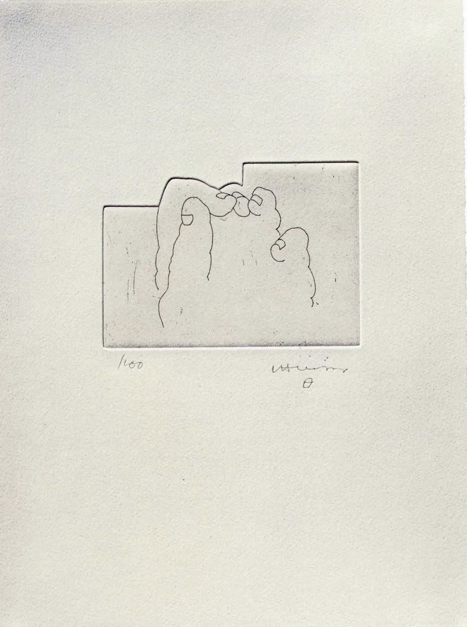 Eduardo Chillida – Literature or Life (Esku XXXV, Hebrew version), 1997 – Gravure