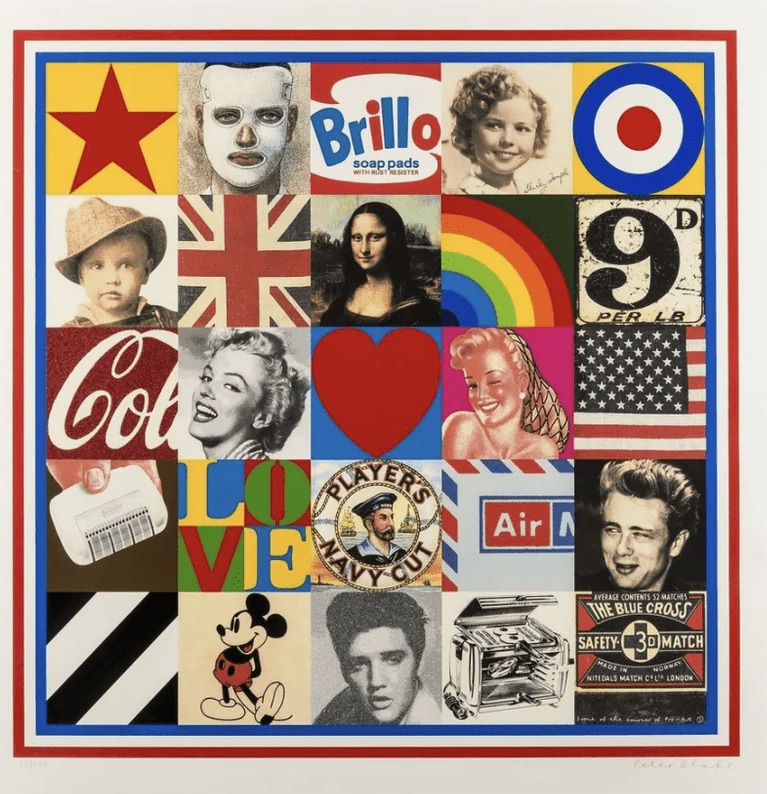 Peter Blake – Some of the Sources of Pop Art VII, 2007 – Silkscreen