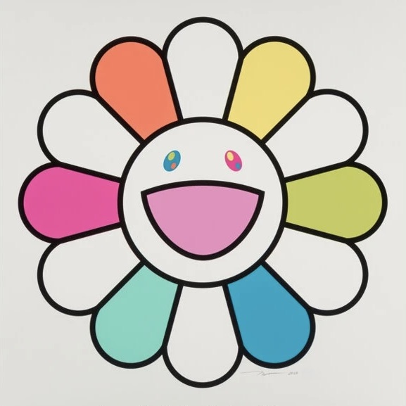 Takashi Murakami – Smiley Days with Ms. Flower to You!, 2020 – Silkscreen