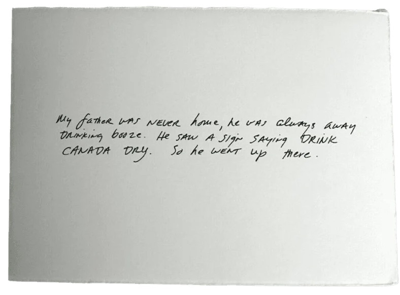 Richard Prince – The Greeting Card Jokes #3: Canada Dry, 2011 – Mixed Media