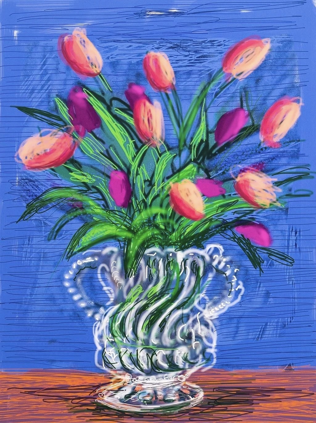 David Hockney – iPad Drawing Untitled #346, 2010 – Imprimante a jet