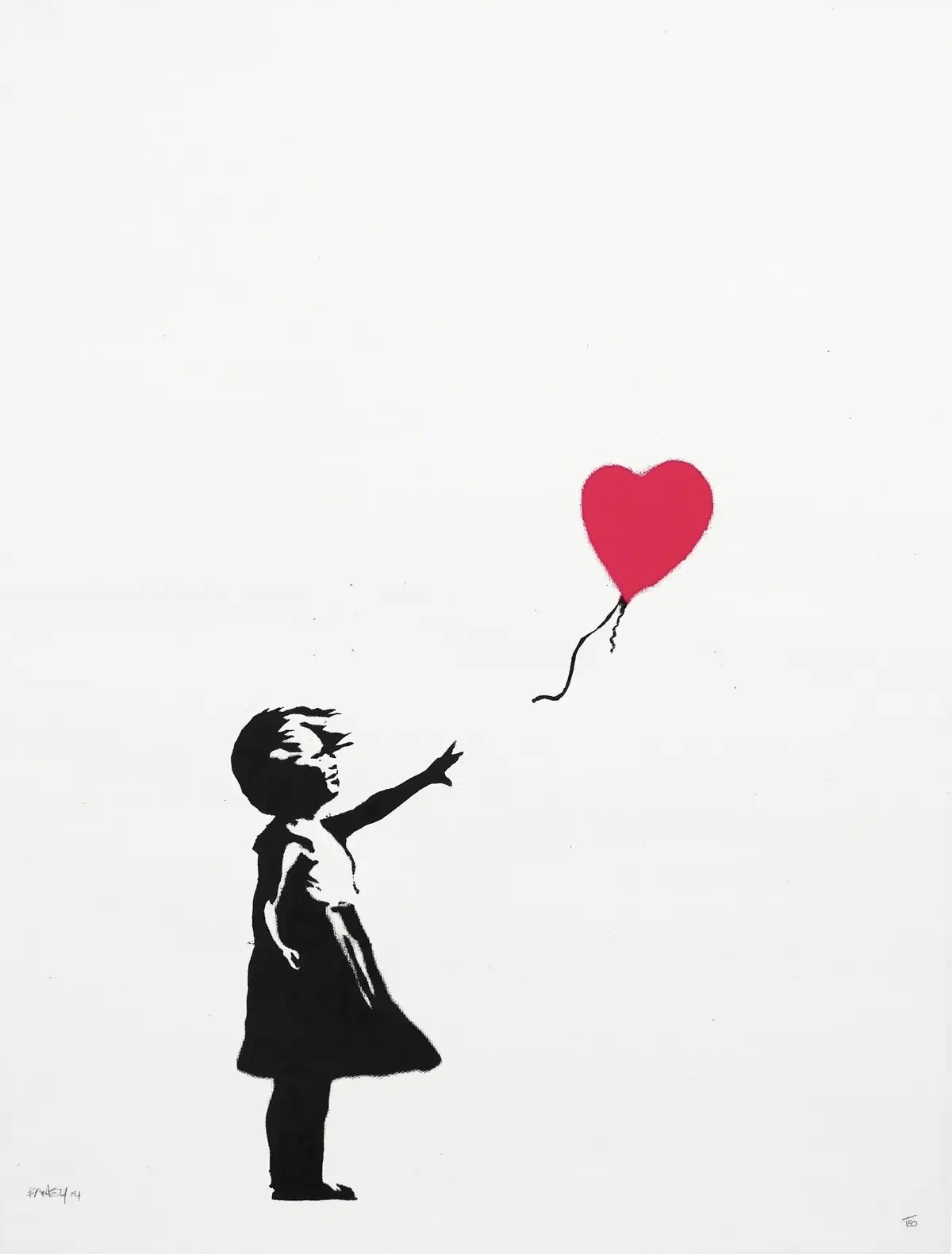 Banksy – Girl With A Balloon, 2004 – Sérigraphie (Screen-print)