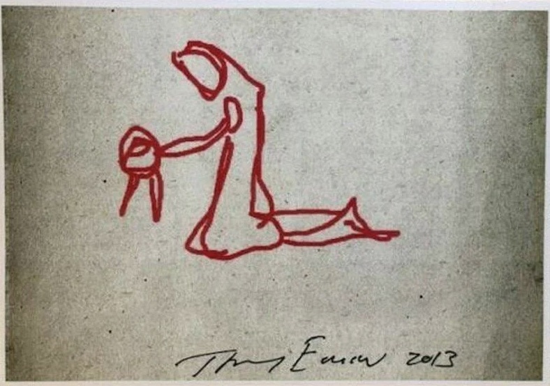 Tracey Emin – Nativity series (kneeling), 2013 – Giclée-Druck