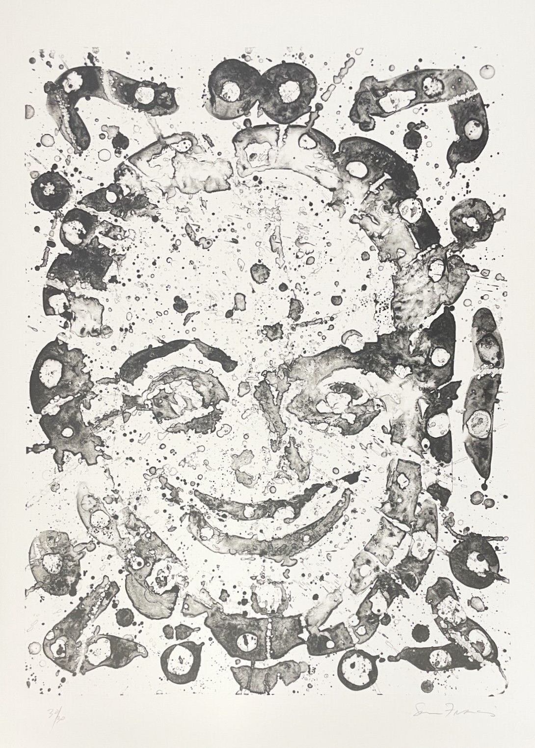 Sam Francis – Self Portrait (SF-051), 1976 – Litografía