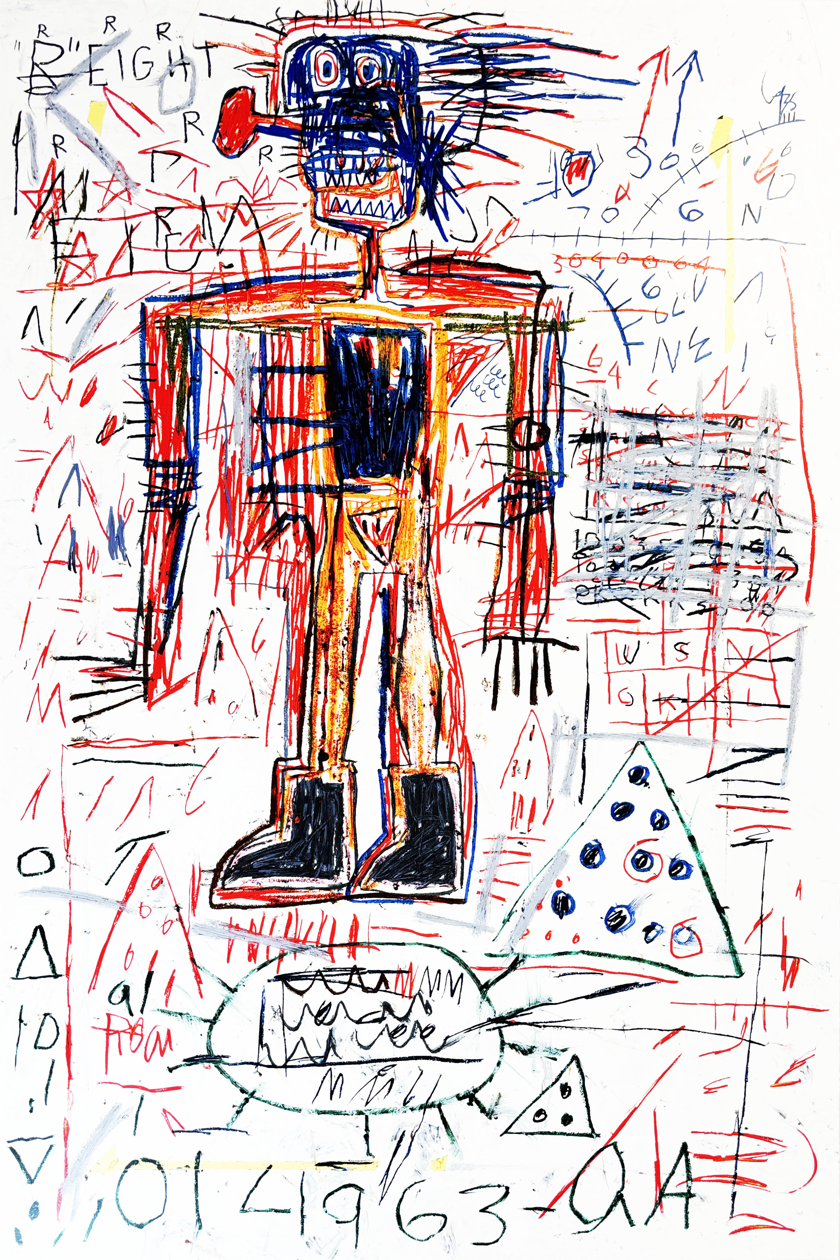 Jean-Michel Basquiat – Untitled II from The Figures Portfolio, 1982/2023 – Screen-print