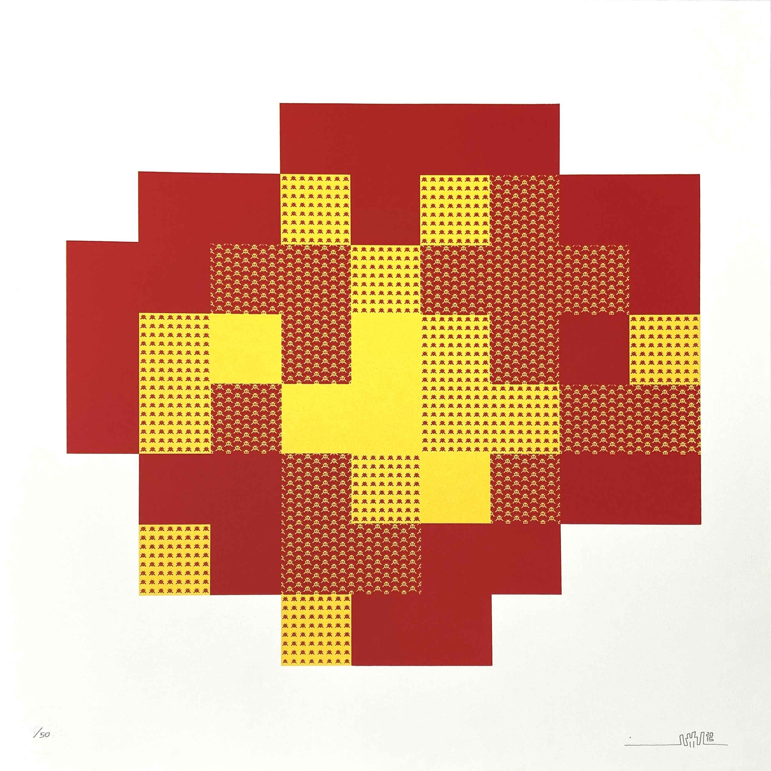 Invader – Explosion, 2015 – Screen-print