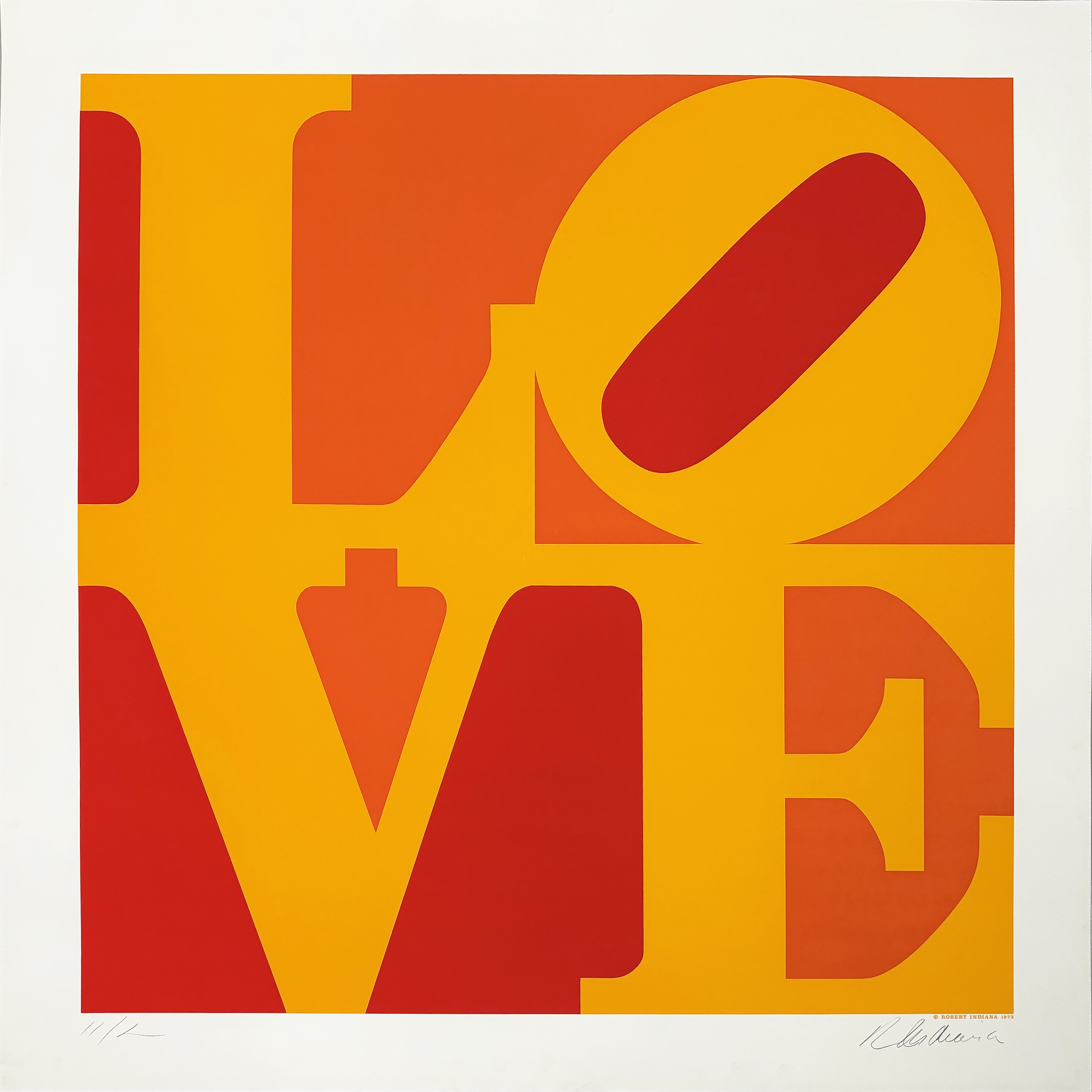 Robert Indiana – Golden Love, 1973 – Screen-print