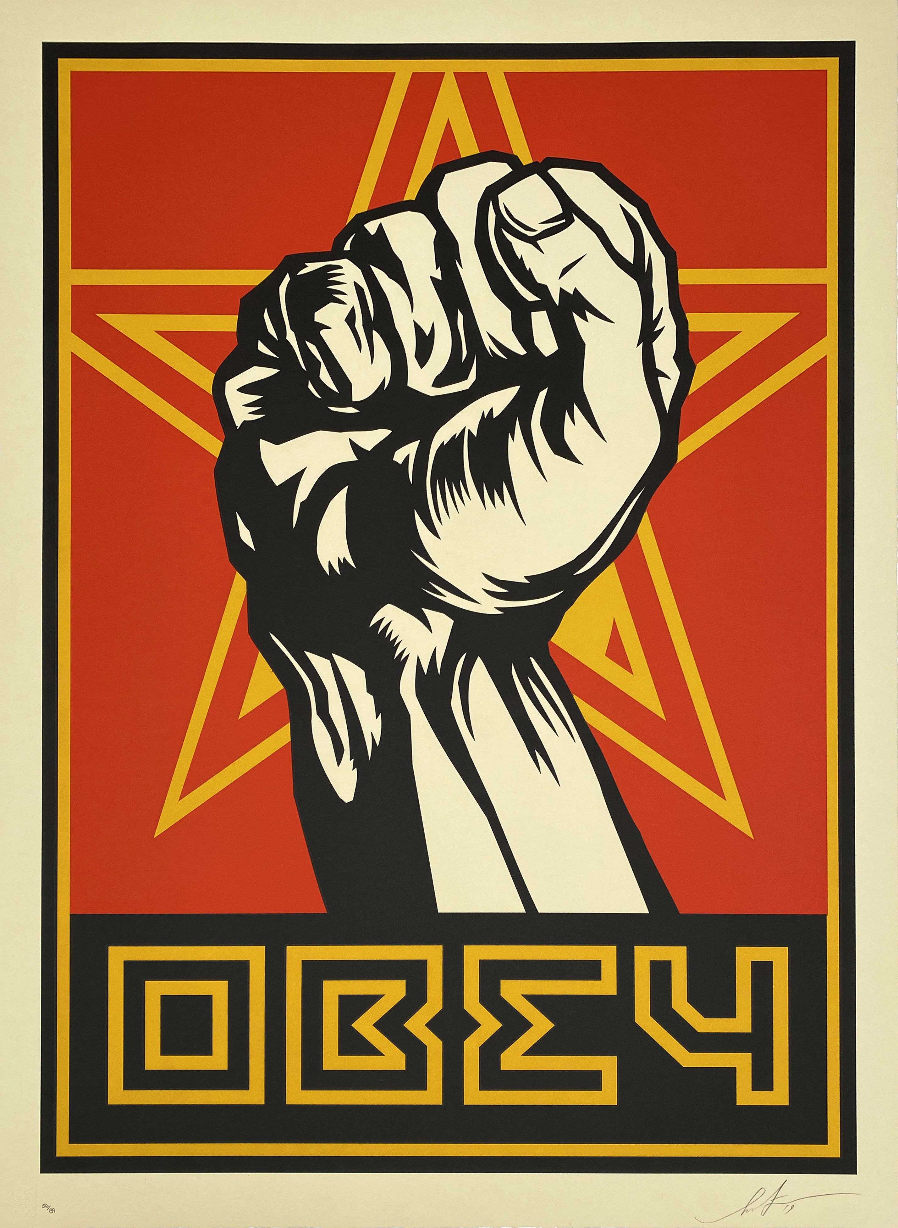 Shepard Fairey – Obey, 2019 – Mixed média