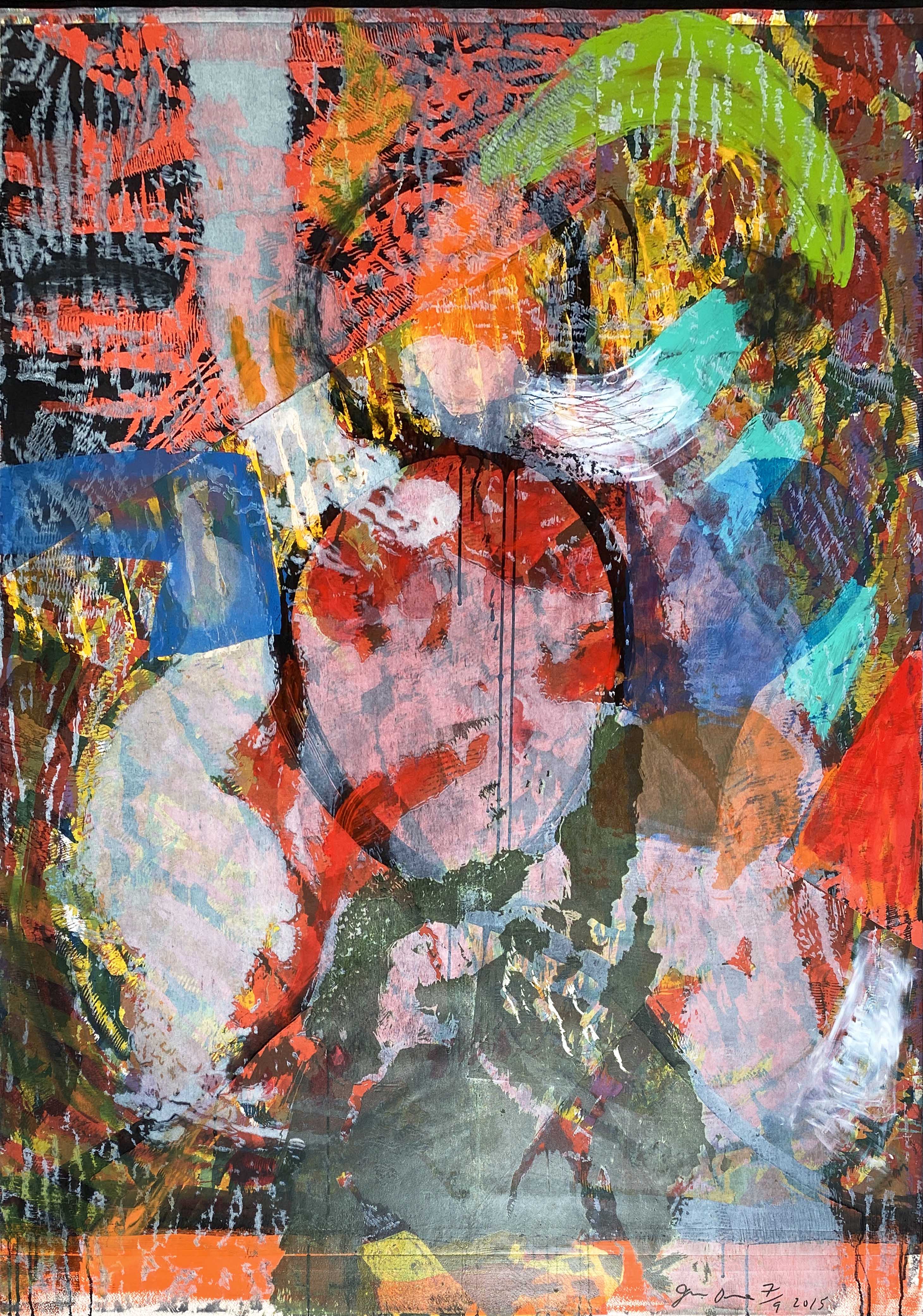 Jim Dine – Million Kisses Poem, 2015 – Técnica mixta