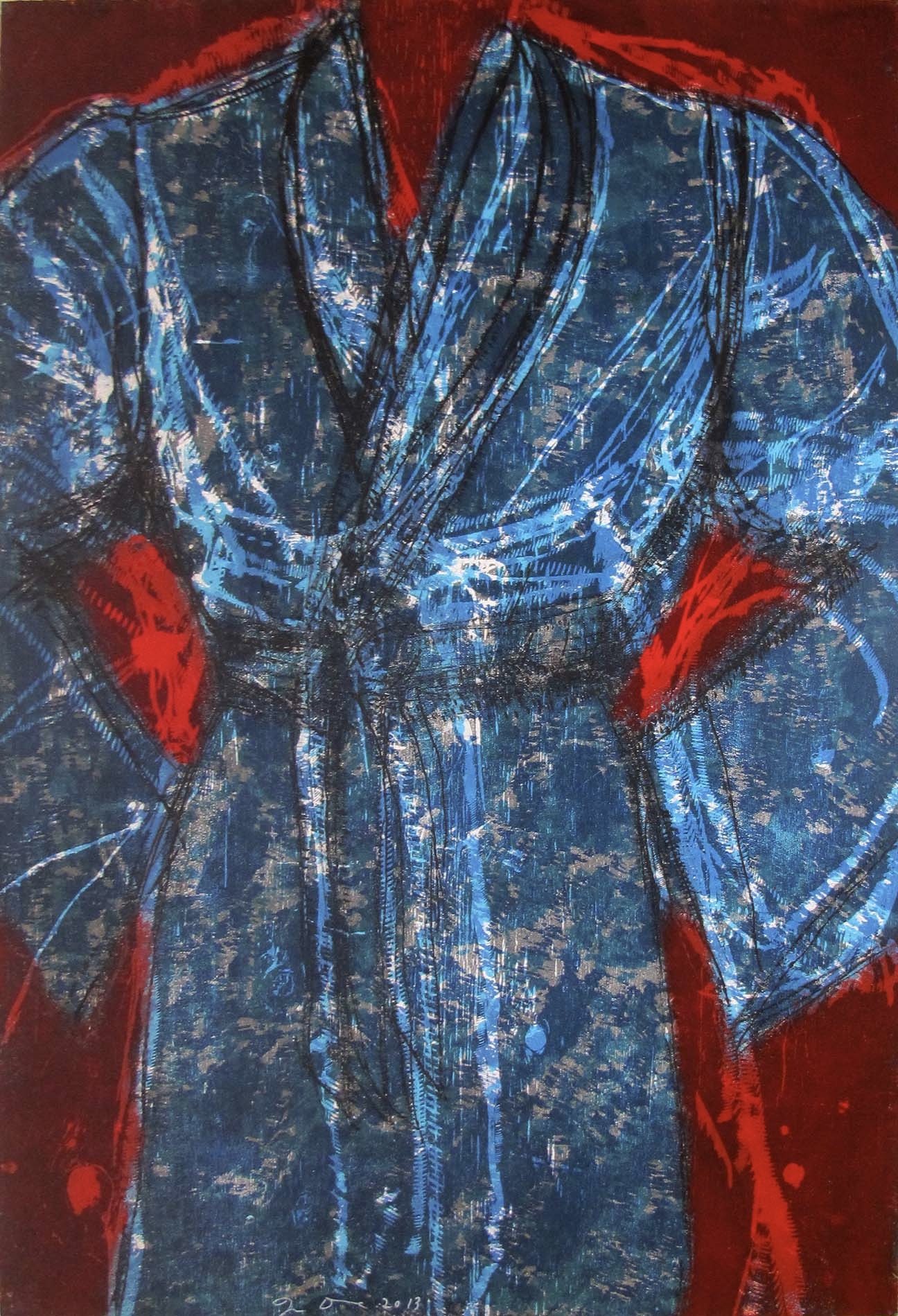 Jim Dine – Blue Vienna, 2013 – Mixed Media
