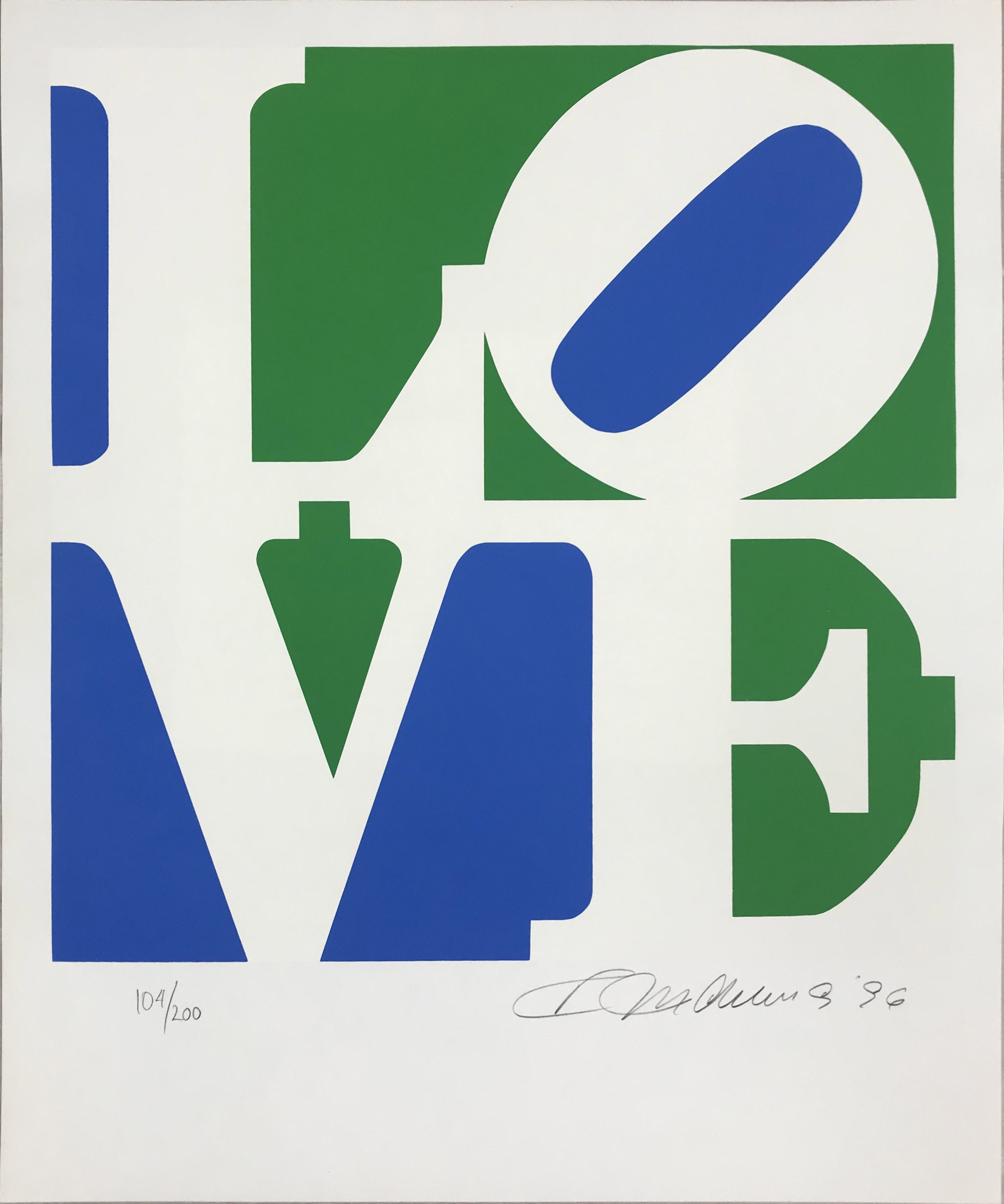 Indiana, Robert | The Book of Love 8, 1996 — available on Composition Gallery