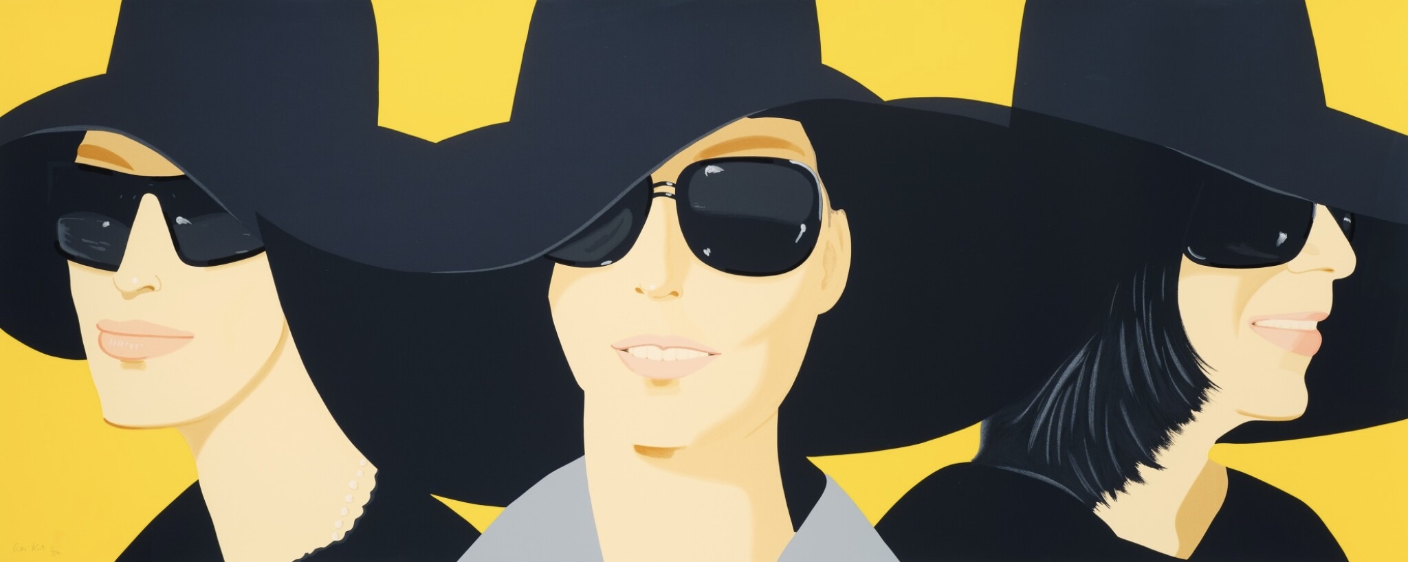 Alex Katz – Black Hats IV, 2012 – Sérigraphie (Screen-print)