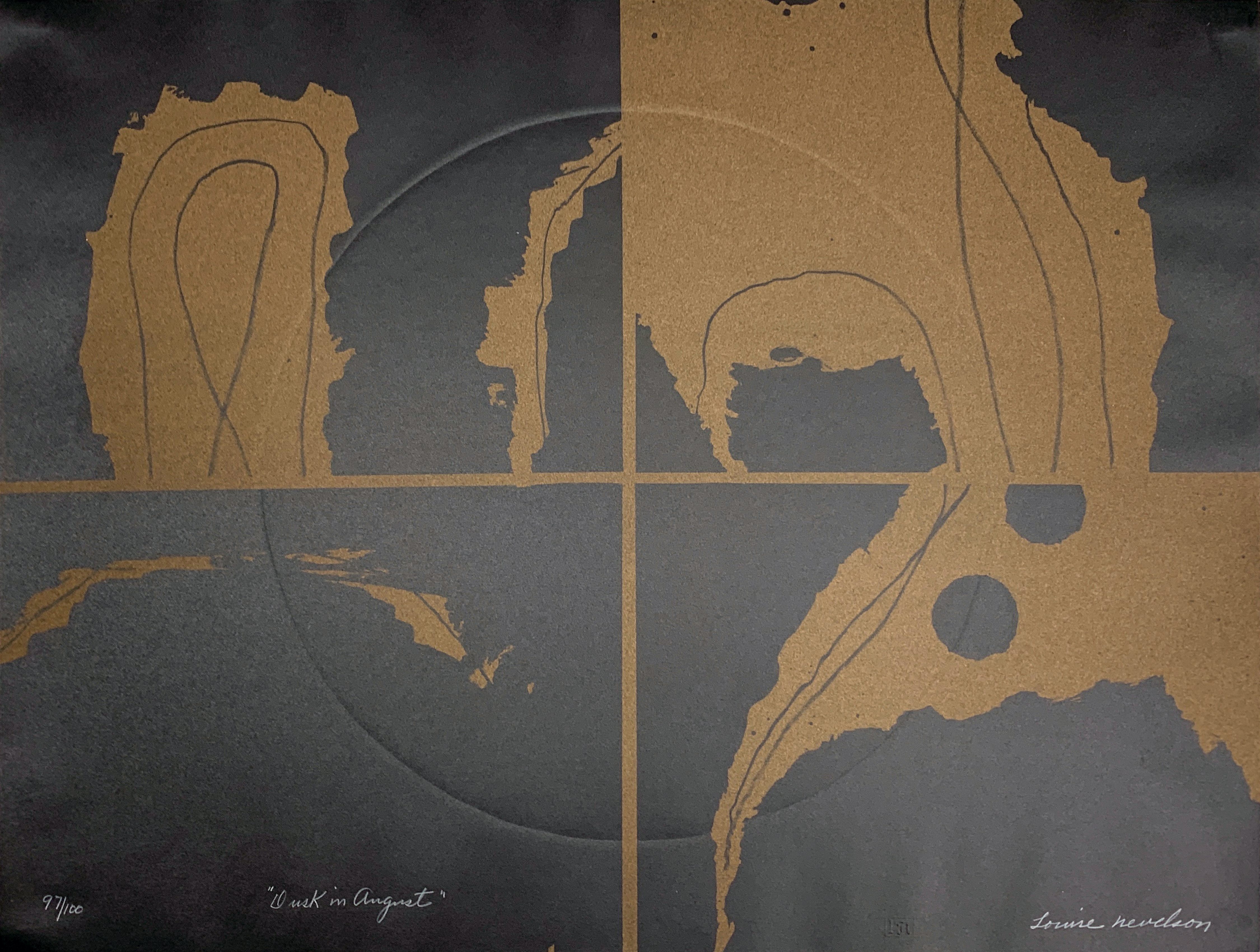 Louise Nevelson – Dusk in August from Portfolio 9, 1967 – Litografía