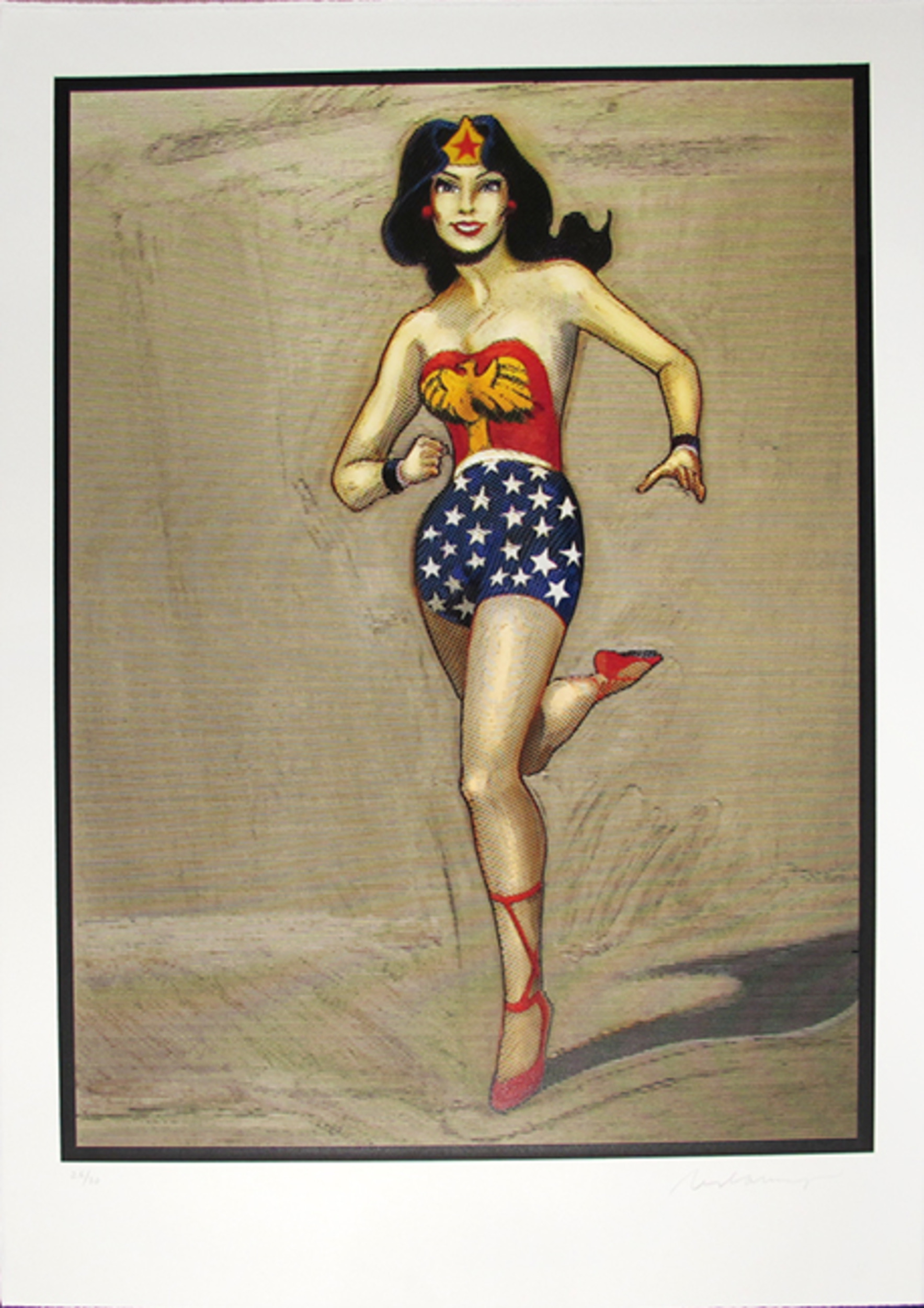 Mel Ramos – Wonder Woman, 2014 – Xylographie