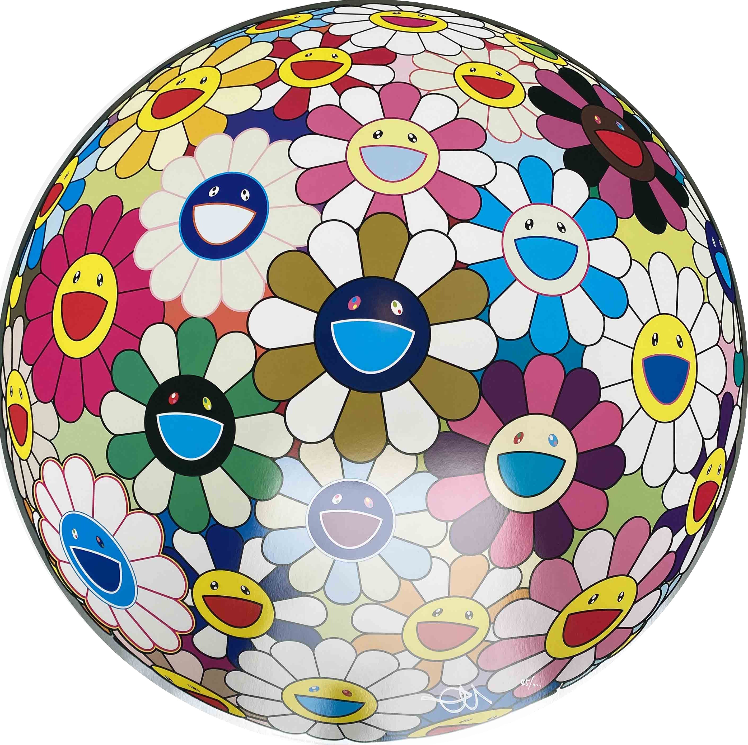 Takashi Murakami – Flower Ball (3-D) Autumn 2004, 2013 – Offset Print