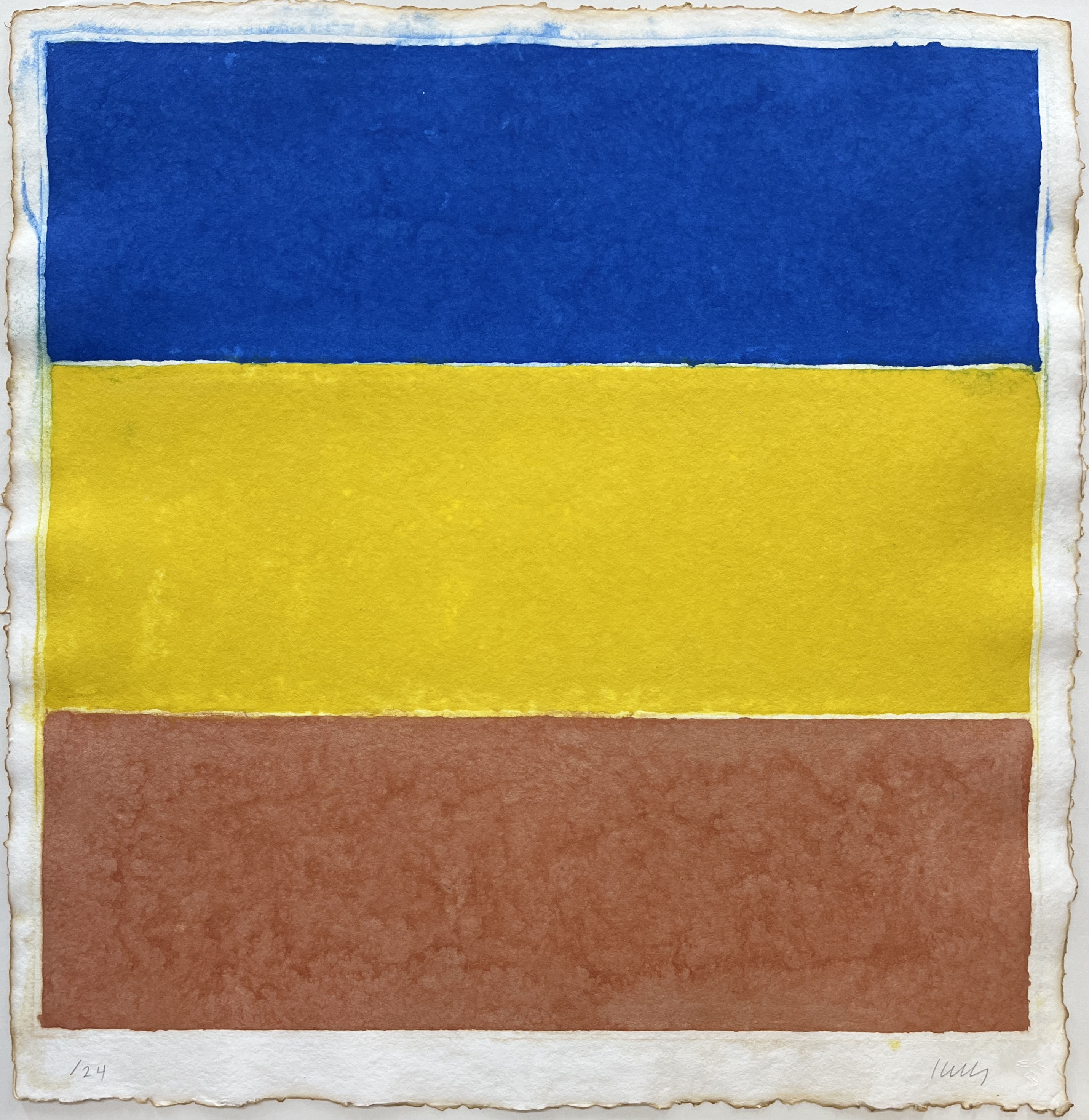 Ellsworth Kelly – Colored Paper Image XVI (Blue/Yellow/Red), 1976 – Mixed Media