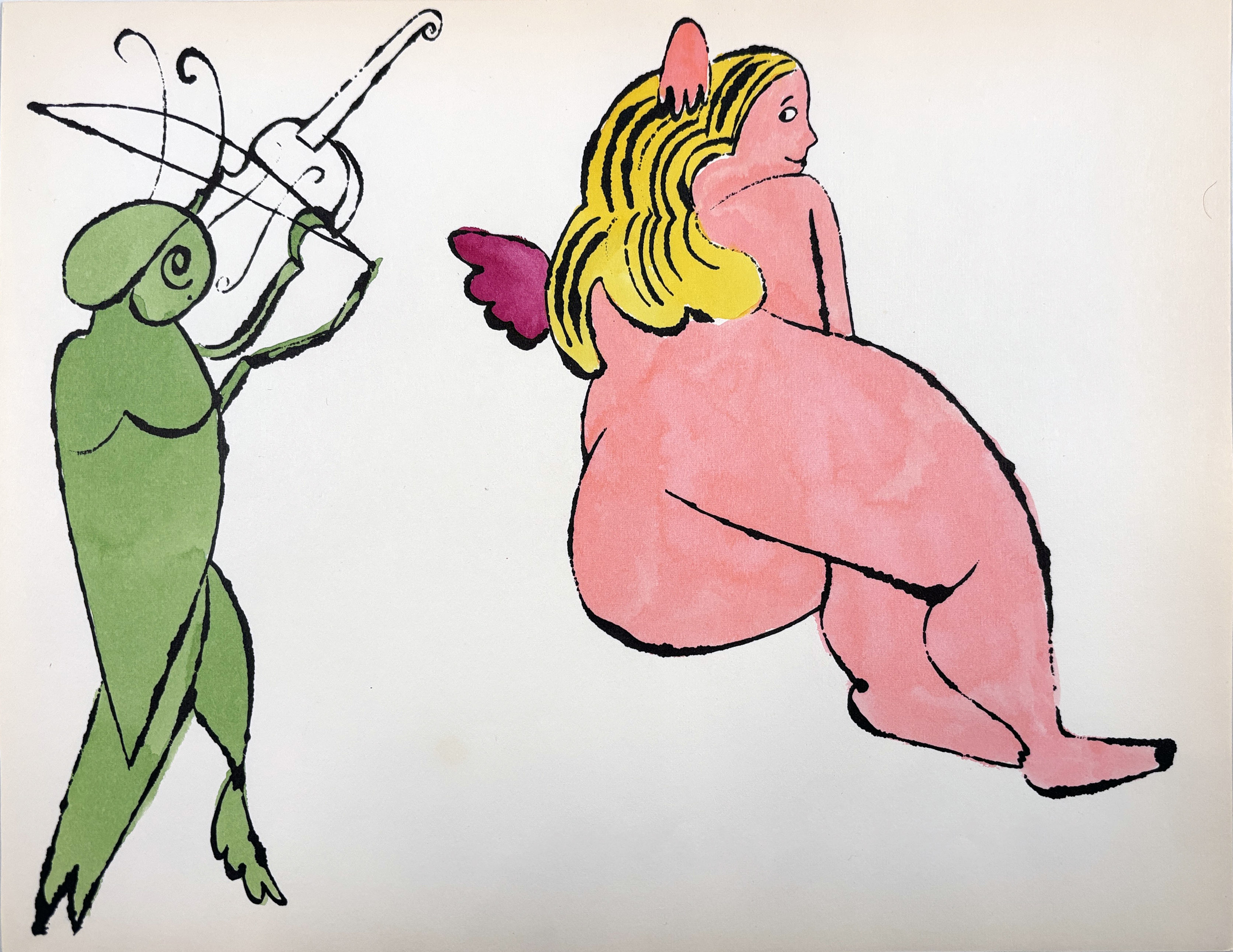 Andy Warhol – In The Bottom of my Garden IV.103A, CA. 1956 – Lithographie